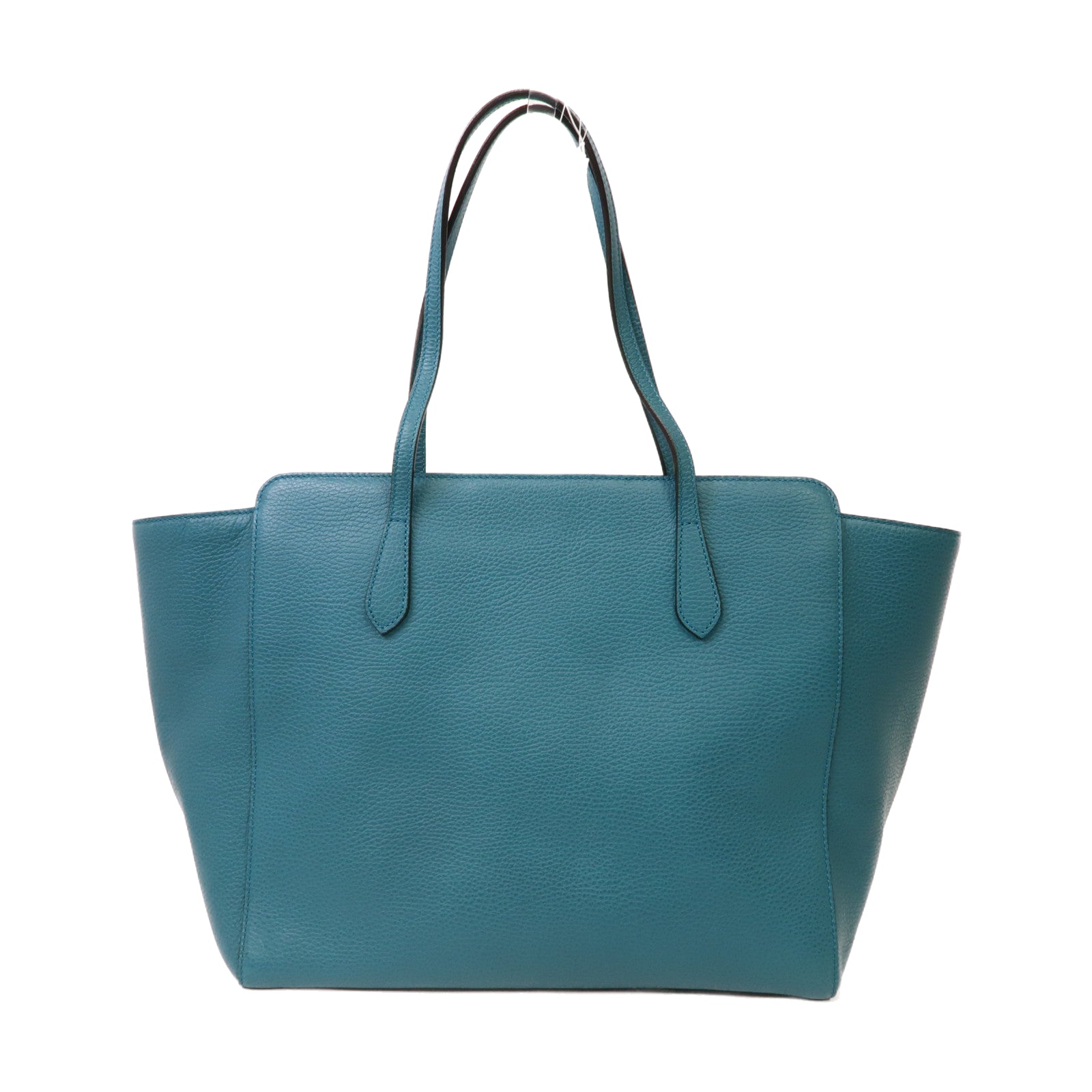 GUCCI 牛皮皮革Swing Large Tote Bag金扣手挽袋藍色