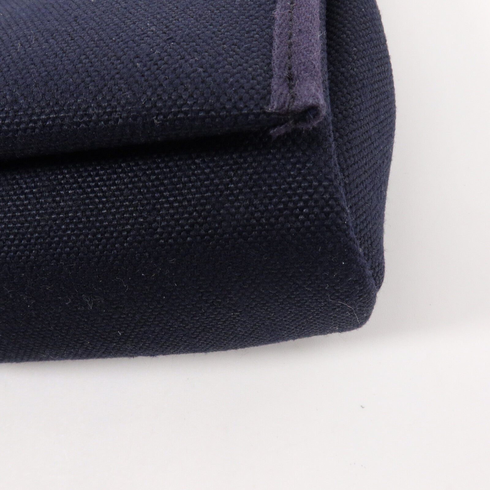 HERMES 帆布Mini Herbag肩背袋Bleu Indigo