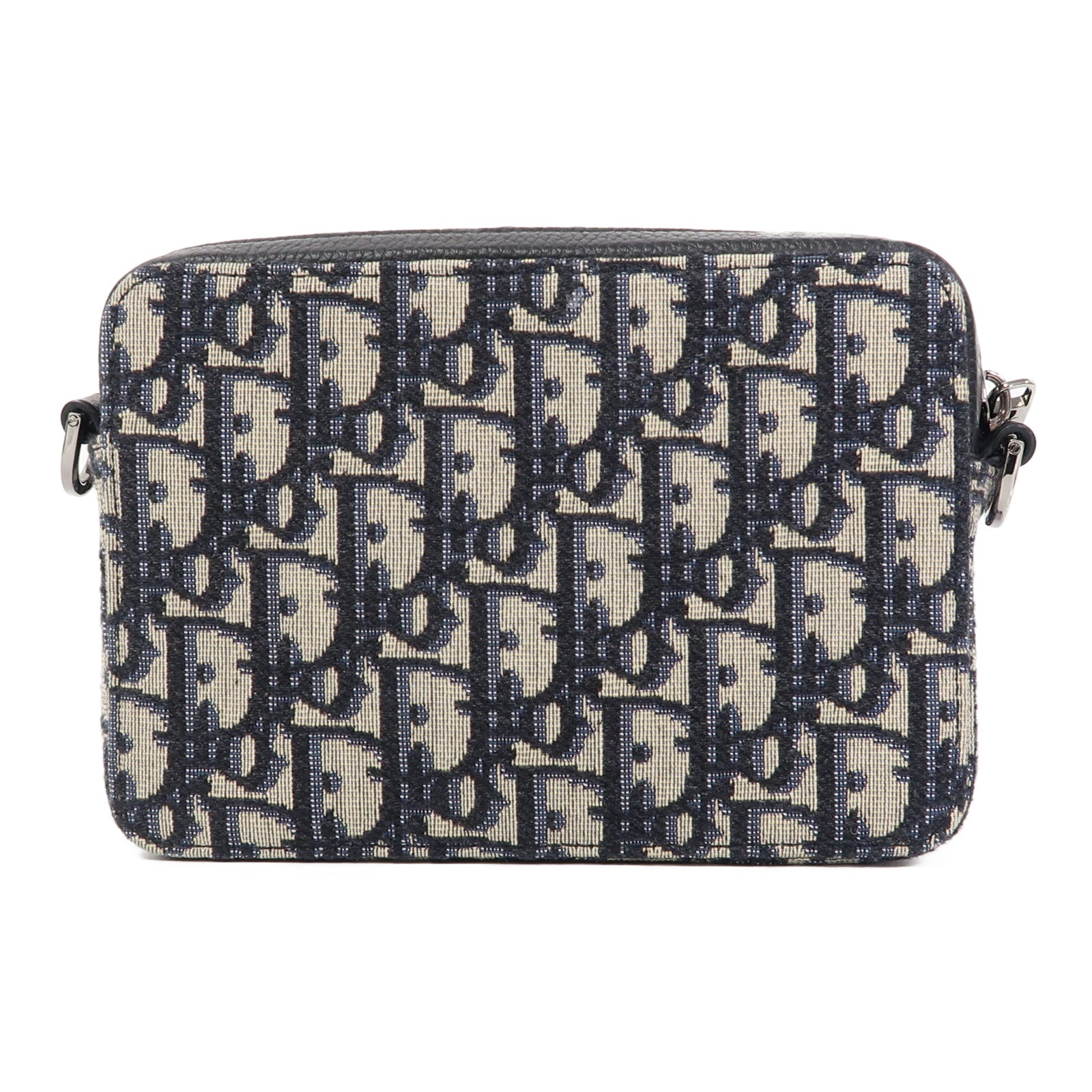 Dior 帆布Shoulder Bag銀扣肩背袋藍色