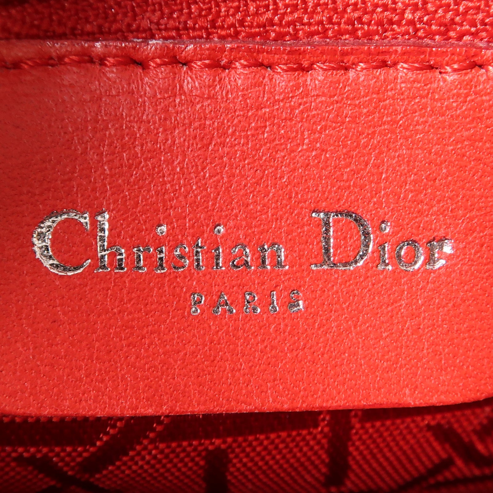 Dior 尼龍Vintage Lady Dior銀扣手挽袋