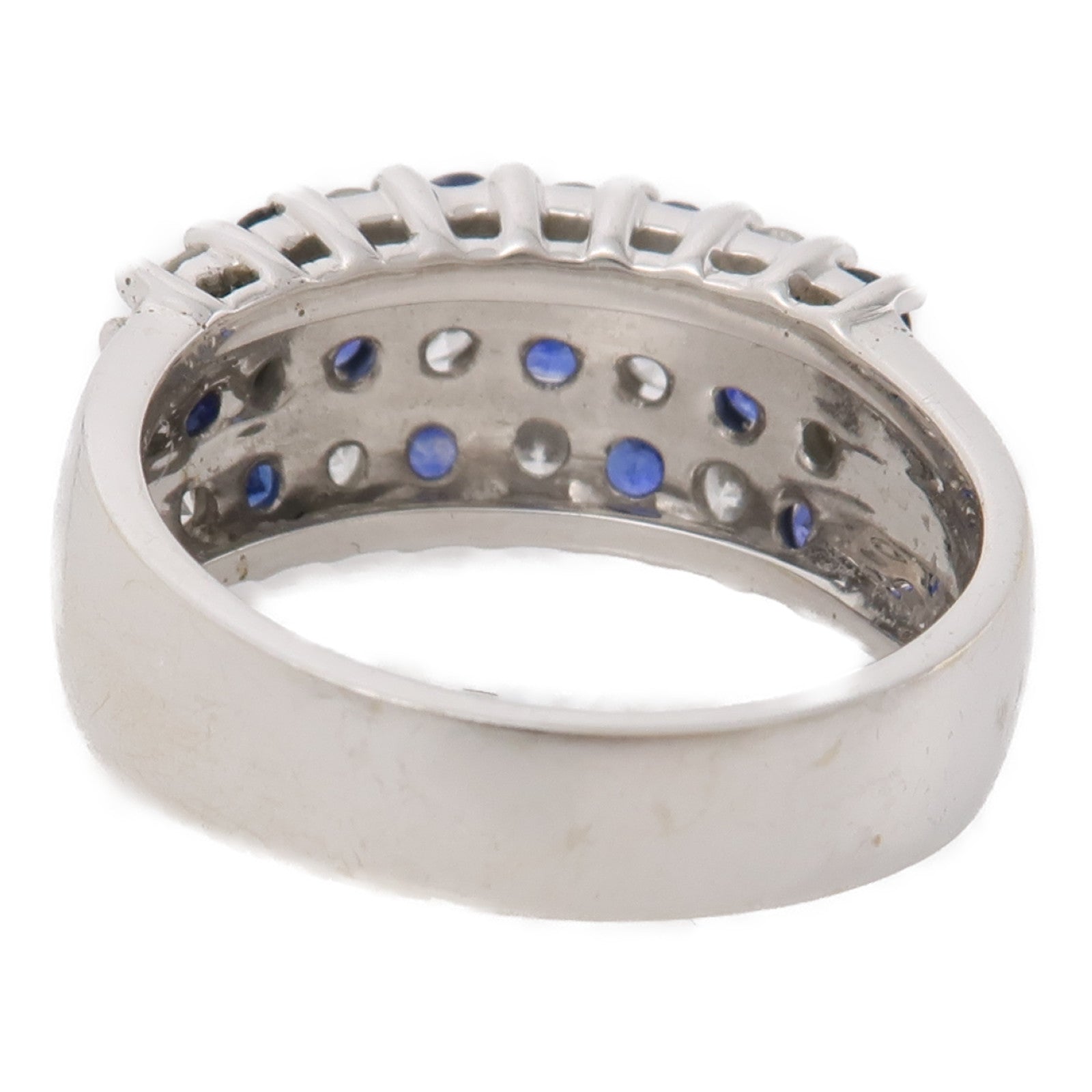 JEWELRY 18K白金Sapphire/Diamond Ring藍寶石/鑽石戒指US#6.5