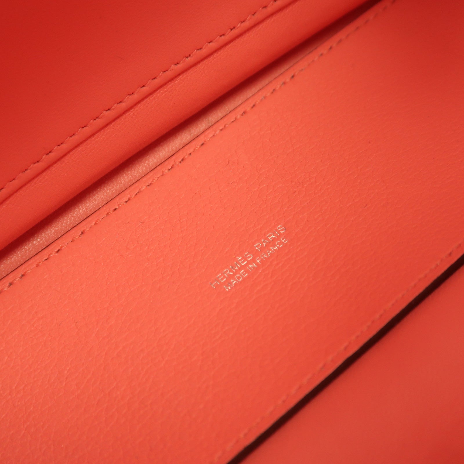 HERMES 【激減優惠】Evercolor皮革Kelly Dance銀扣肩背袋Rose D'ete