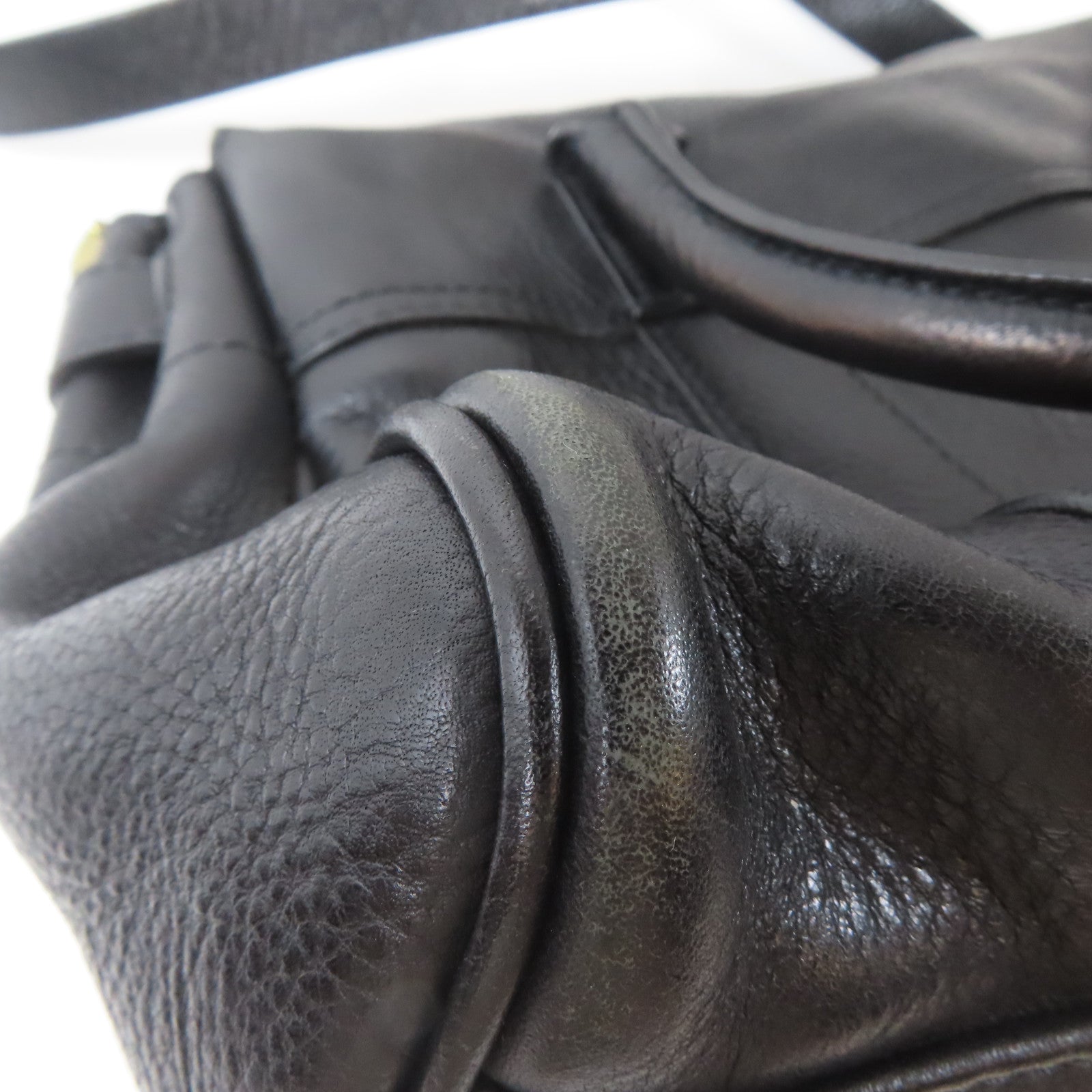 MULBERRY 皮革2 Way Shoulder Bag金扣手挽肩背兩用袋黑色
