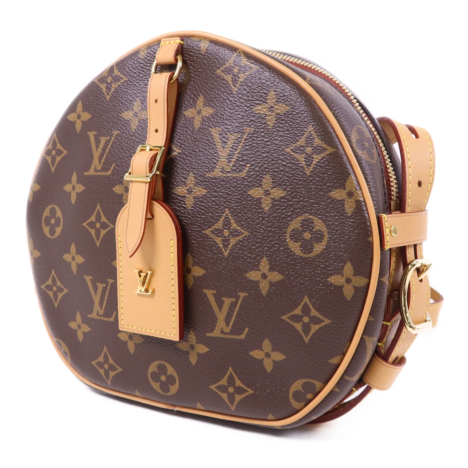 LOUIS VUITTON Monogram Boite Chapeau Souple MM金扣肩背袋