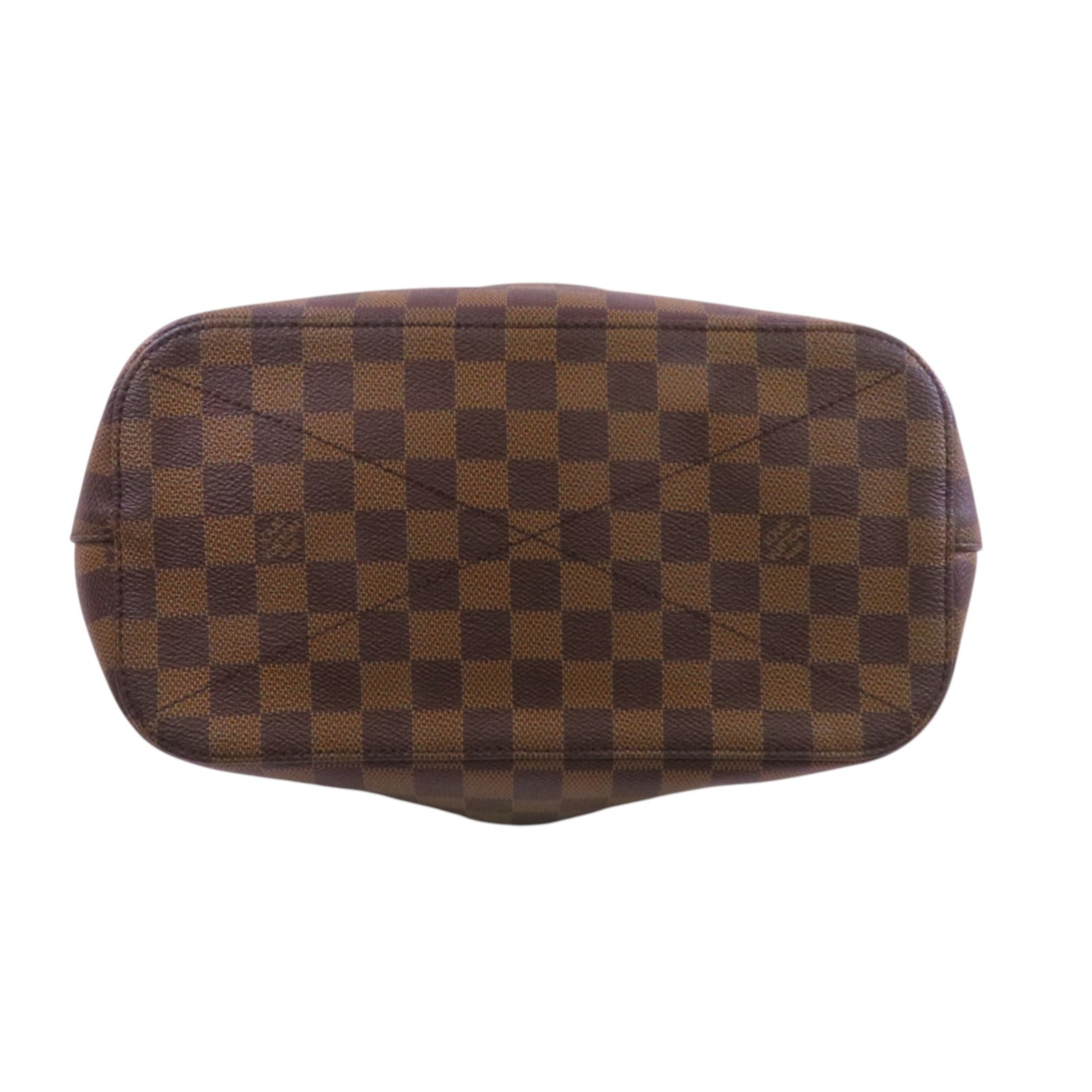 LOUIS VUITTON Damier Ebene Siena MM金扣手挽肩背兩用袋