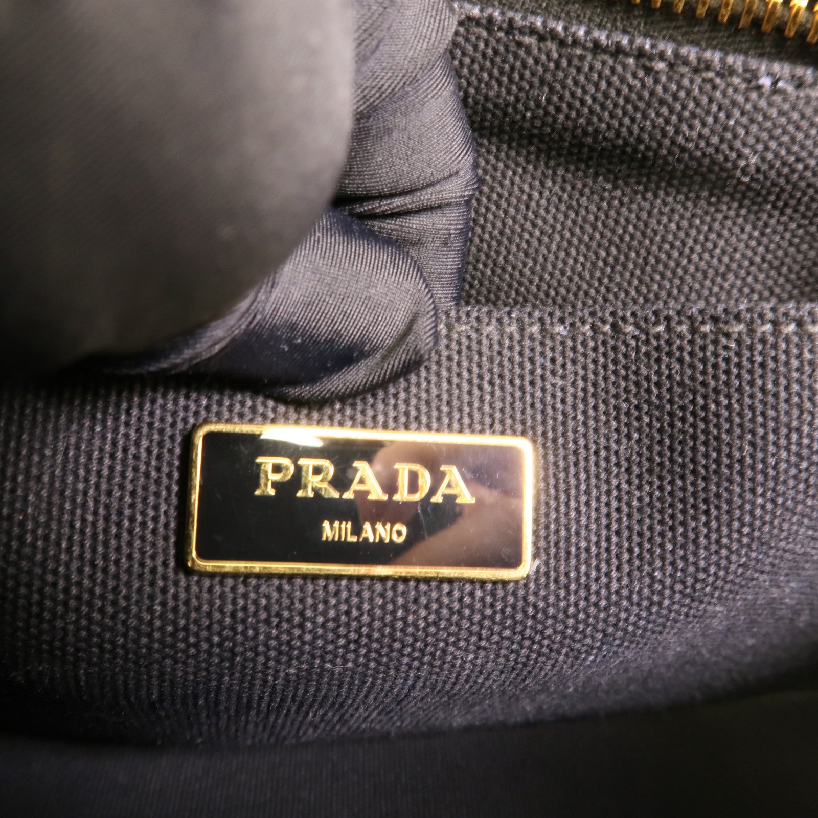 PRADA 帆布Canapa手挽肩背兩用袋