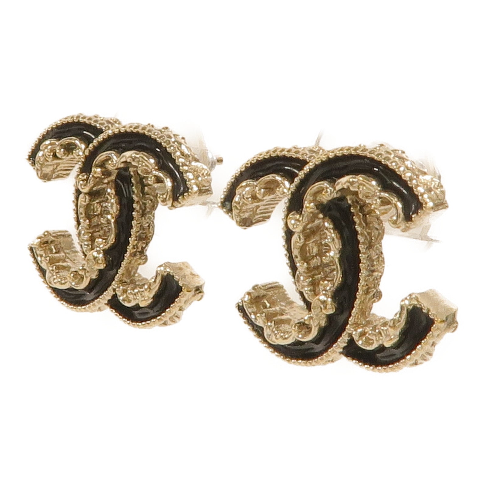 CHANEL 金屬/琺瑯Chanel CC Logo Earrings耳環