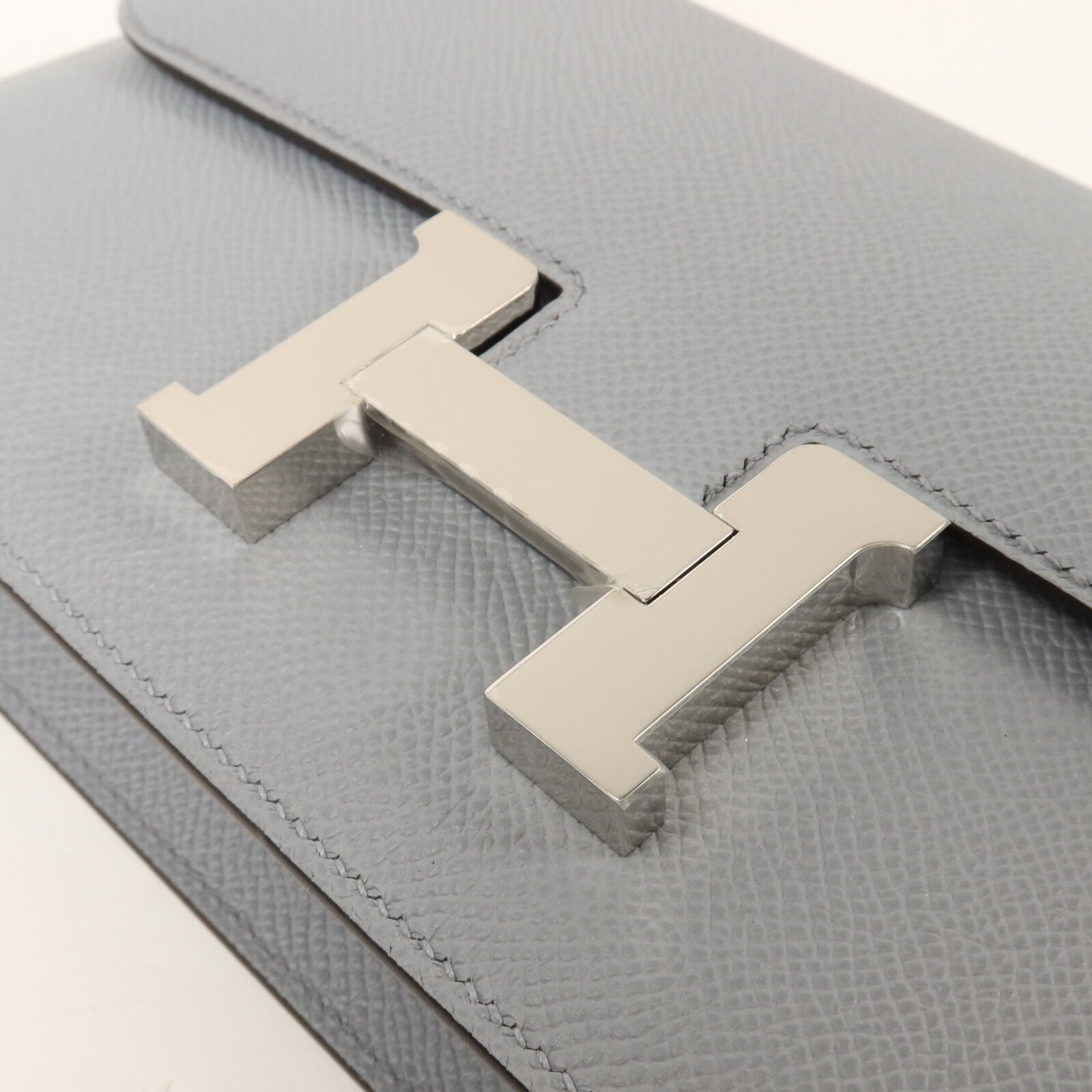 HERMES Epsom皮革Constance Elan肩背袋Gris Pantin