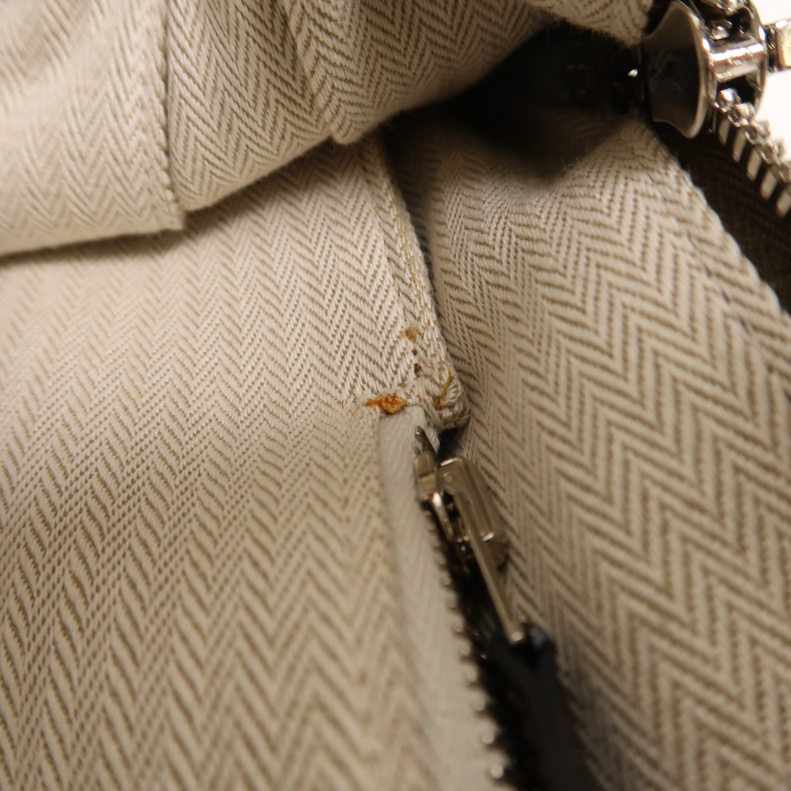 HERMES Togo皮革Victoria Business Bag銀扣手挽袋Etoupe