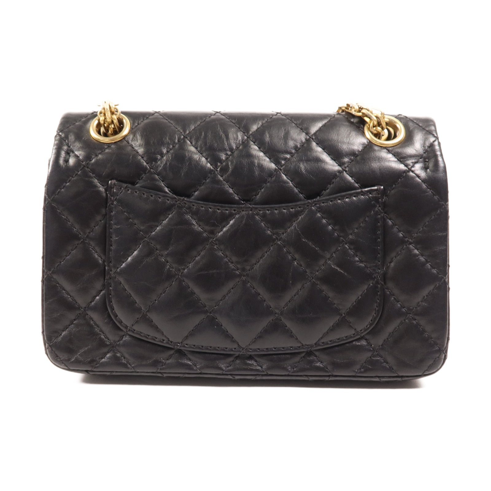 CHANEL 【激減優惠】羊皮皮革2.55 Mini金扣鏈帶肩背袋