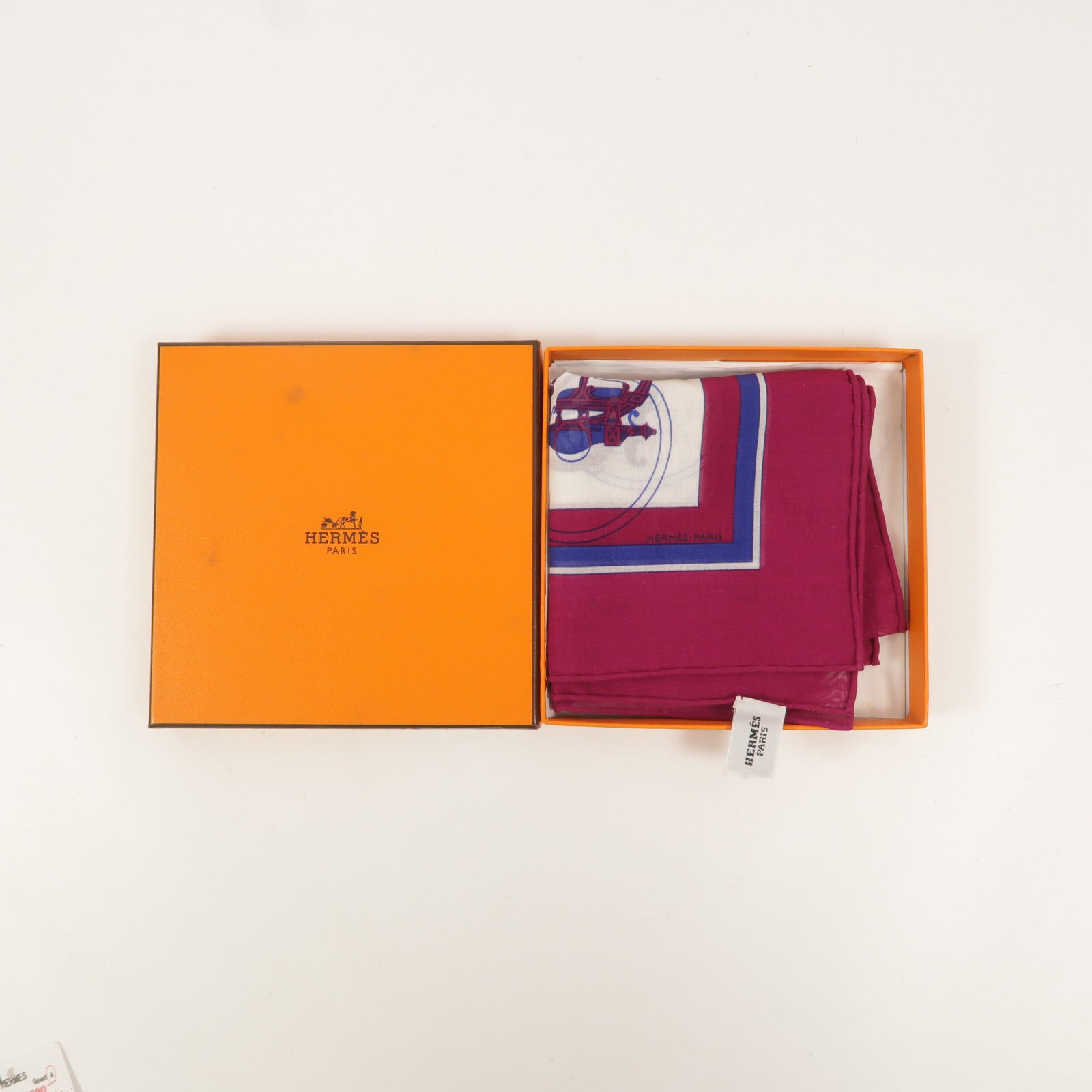 HERMES 棉質Pocket Square Scarf圍巾