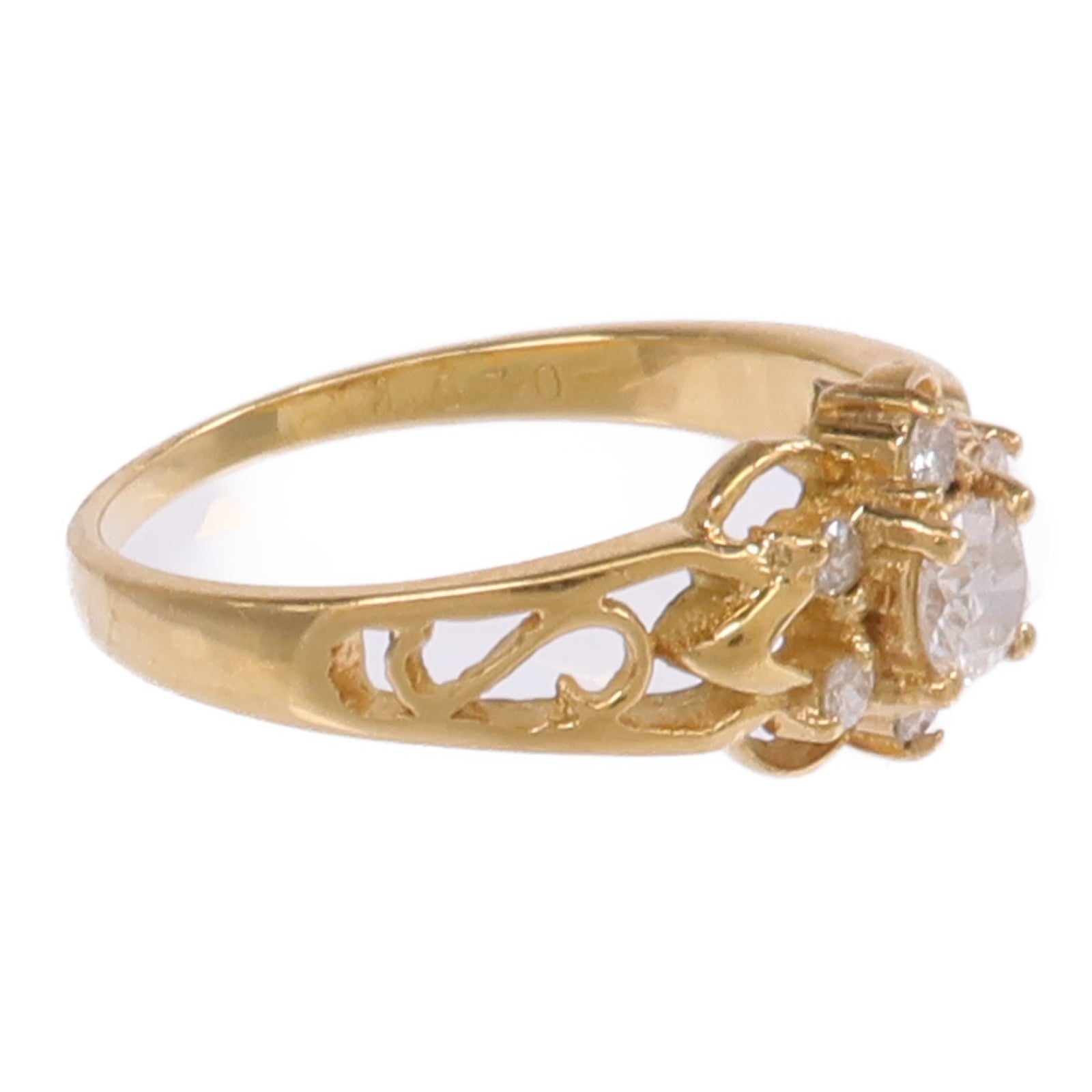 JEWELRY 18K黃金Diamond Ring鑽石戒指US#6