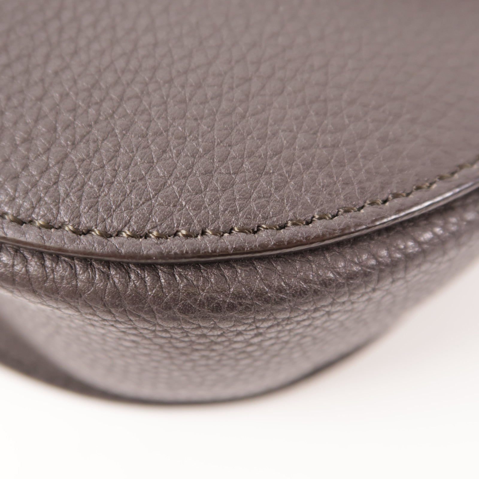 CELINE GHW Trotteur Shoulder Bag Calfskin Leather