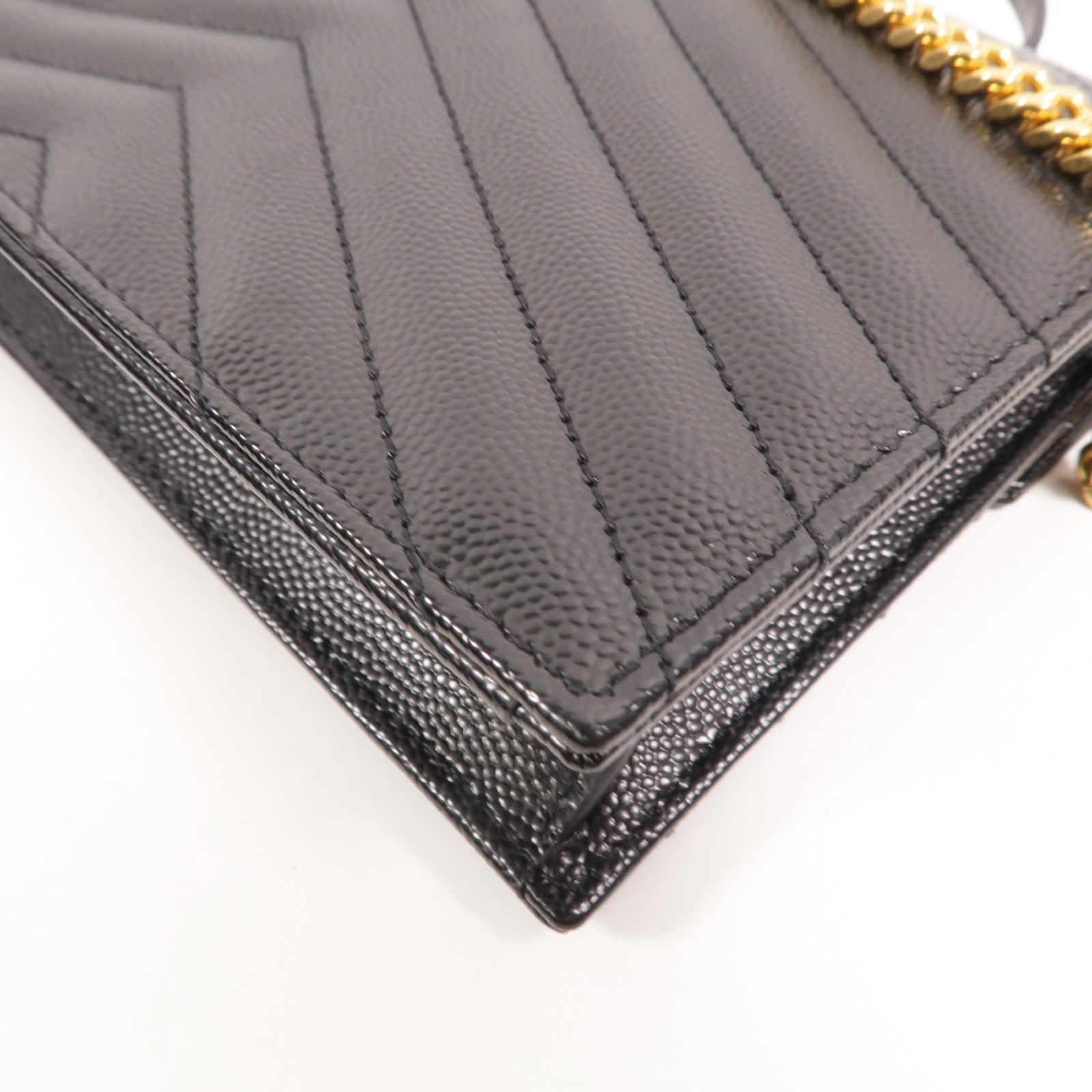 YVES SAINT LAURENT 牛皮皮革Cassandre Wallet On Chain鏈帶肩背袋