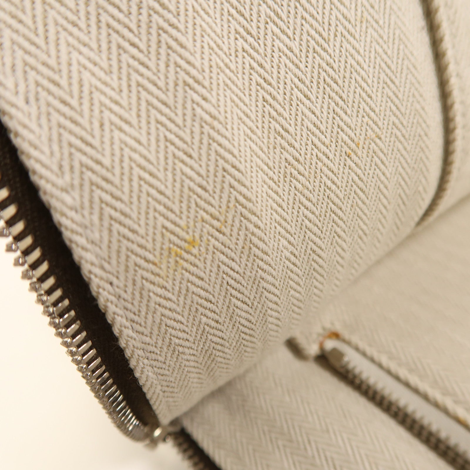 HERMES Togo皮革Victoria Business Bag銀扣手挽袋Etoupe