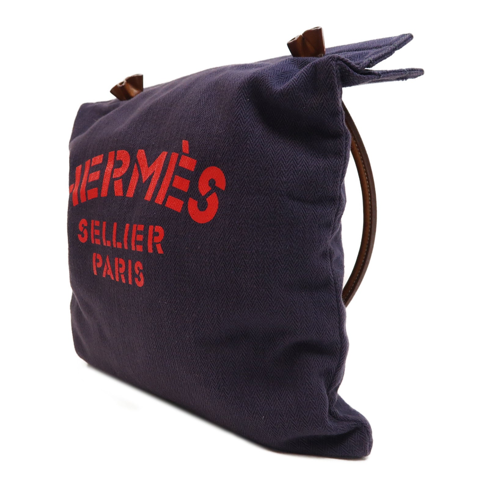 HERMES 【激減優惠】帆布Aline銀扣肩背袋紫色