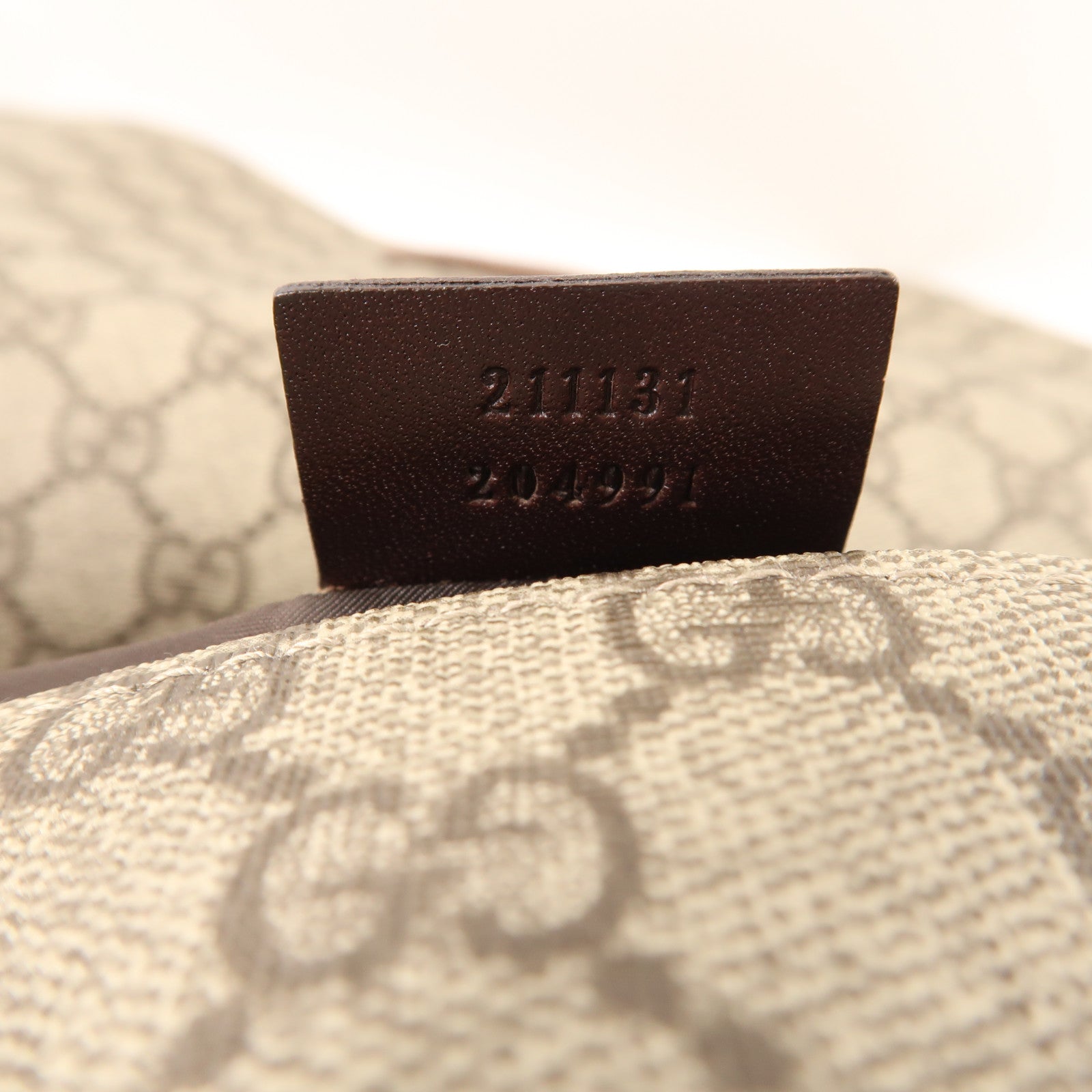 GUCCI 塗層帆布Shoulder Bag金扣肩背袋啡色