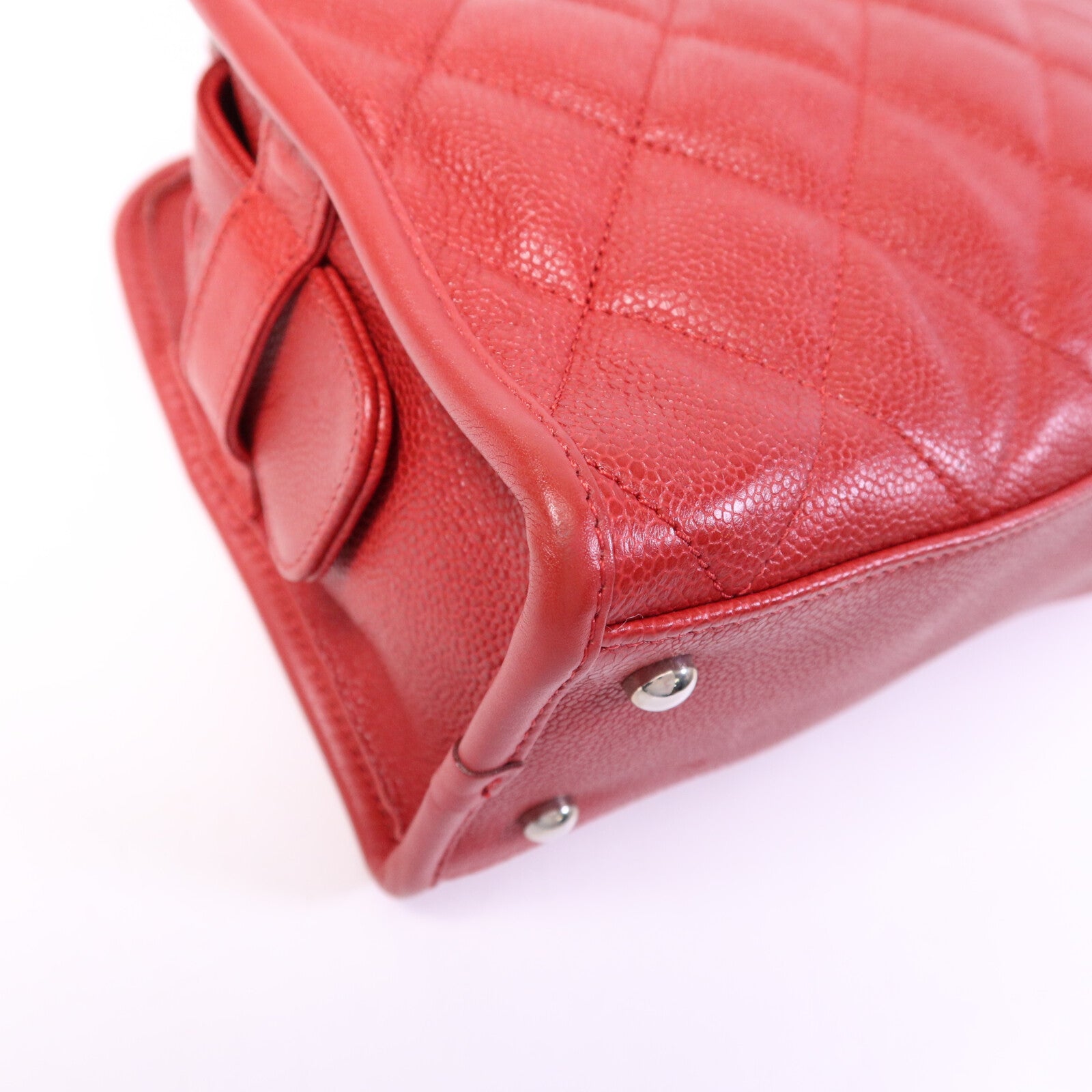 CHANEL 牛皮皮革Petit Timeless銀扣鏈帶肩背袋