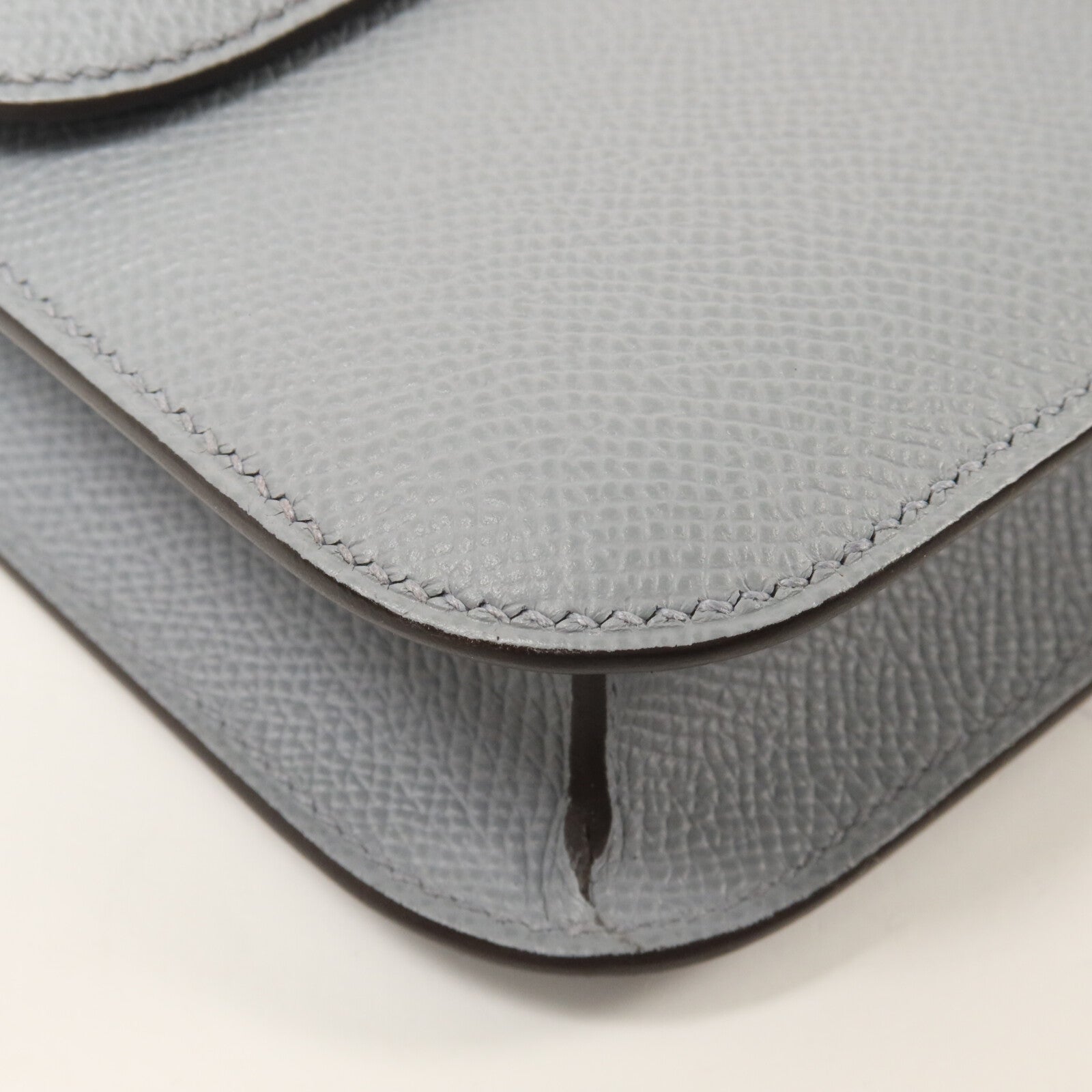 HERMES Epsom皮革Constance Elan肩背袋Gris Pantin
