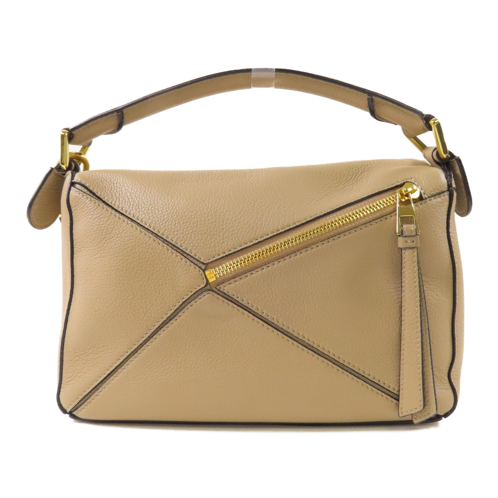 LOEWE 牛皮皮革Puzzle Small金扣手挽肩背兩用袋