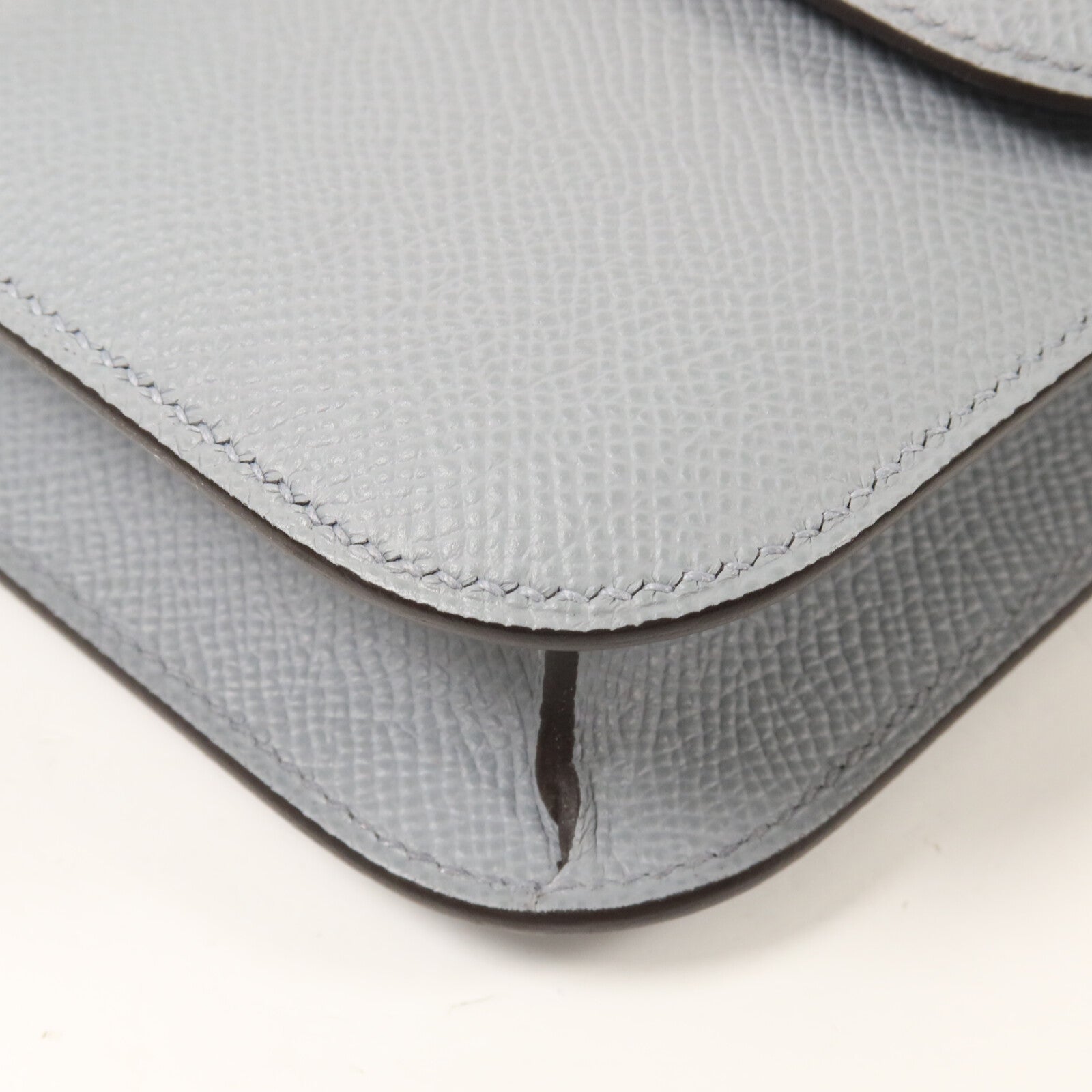 HERMES Epsom皮革Constance Elan肩背袋Gris Pantin