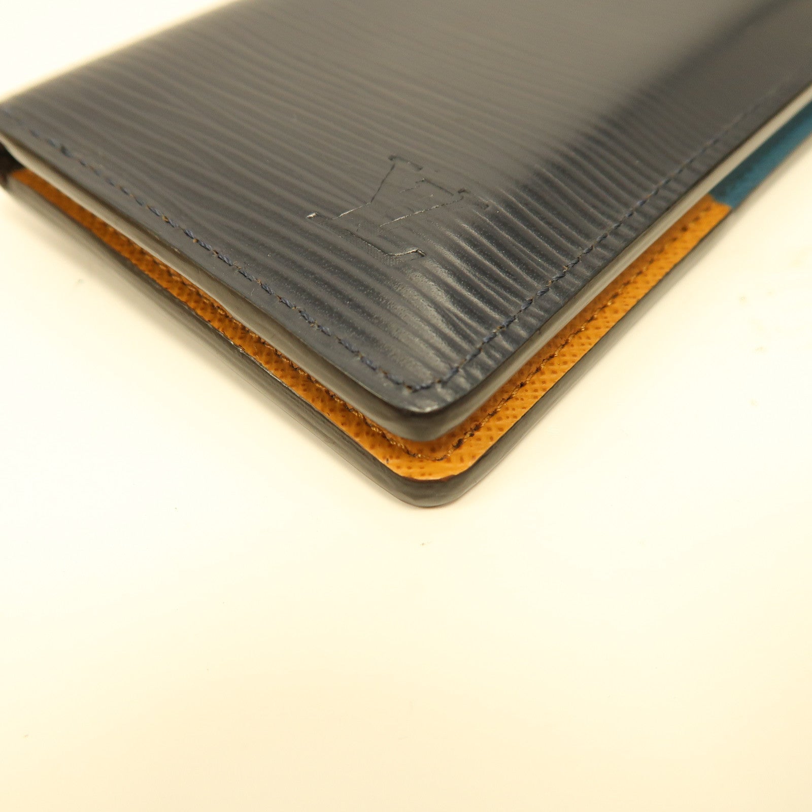 LOUIS VUITTON Epi/Monogram Card Holder卡片套藍色/啡色
