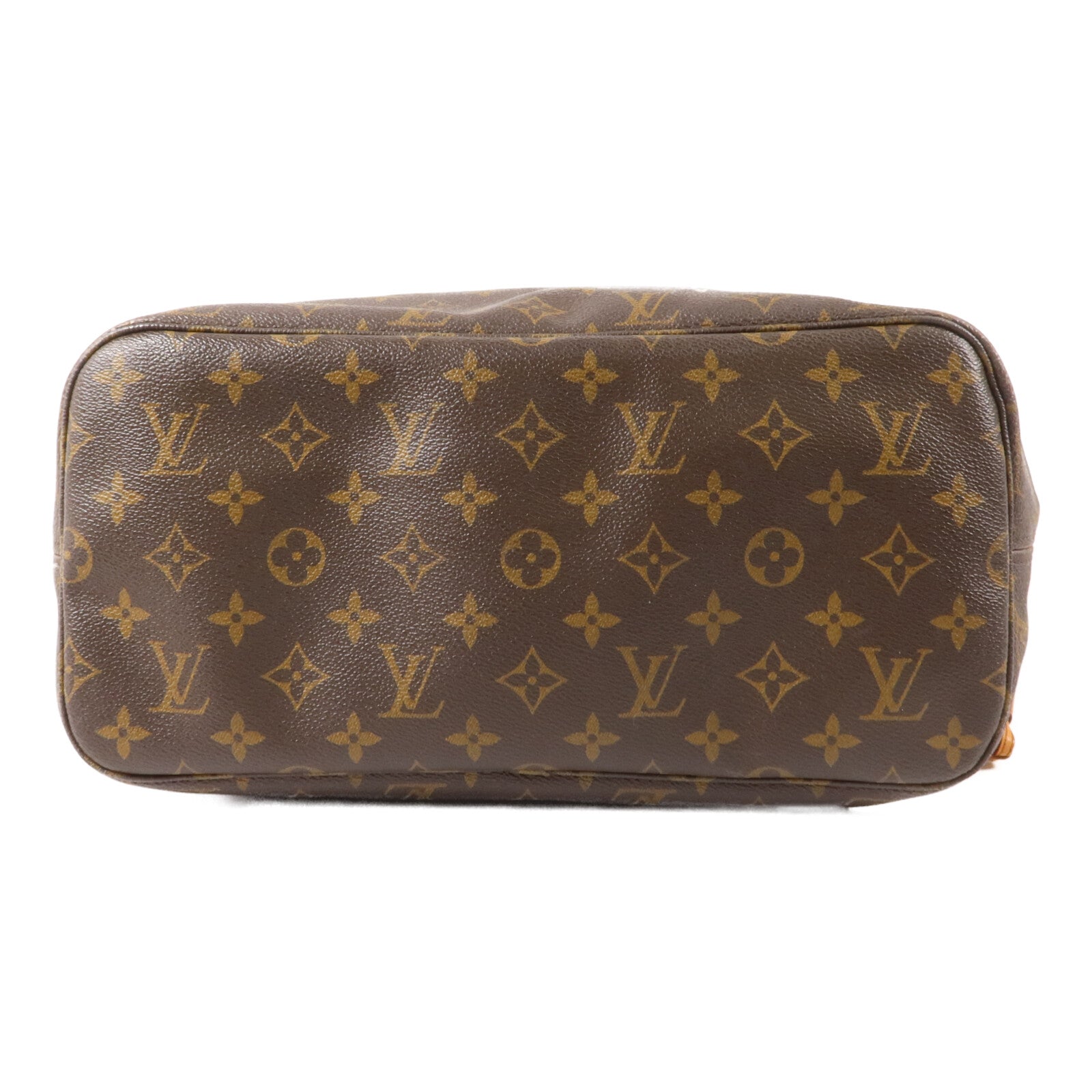 LOUIS VUITTON Monogram Neverfull MM金扣手挽袋