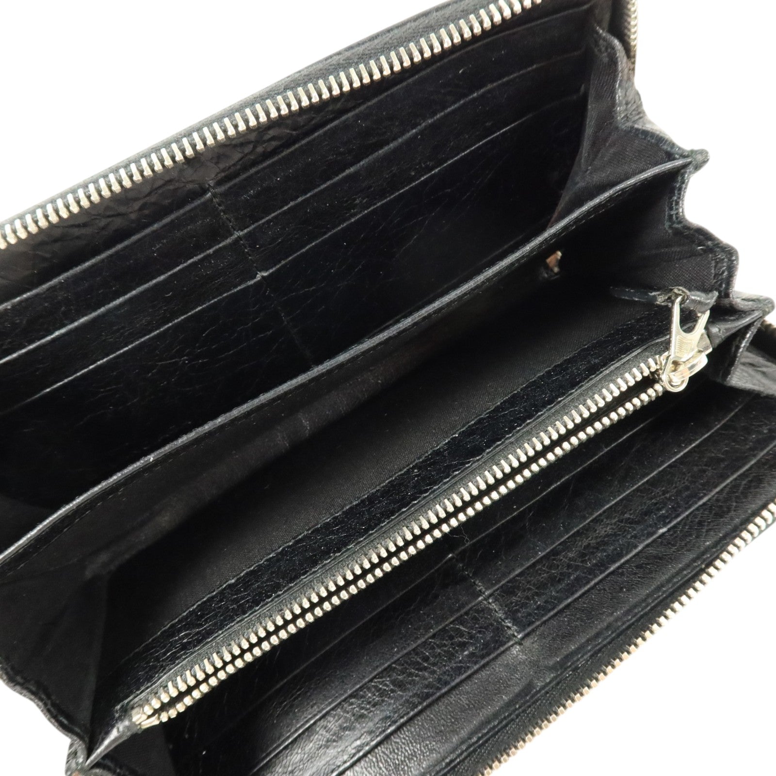 BALENCIAGA 牛皮皮革Long Wallet銀扣長錢包