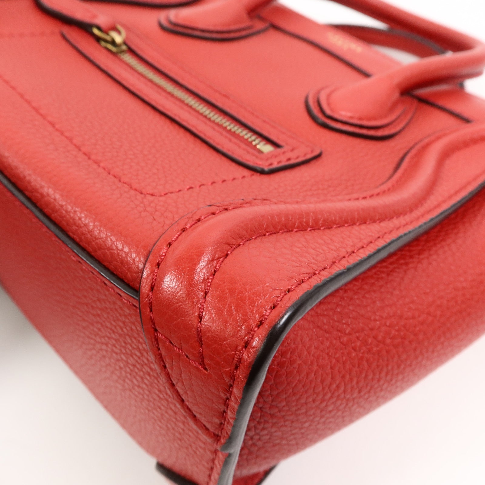 CELINE 牛皮皮革Nano Luggage手挽肩背兩用袋