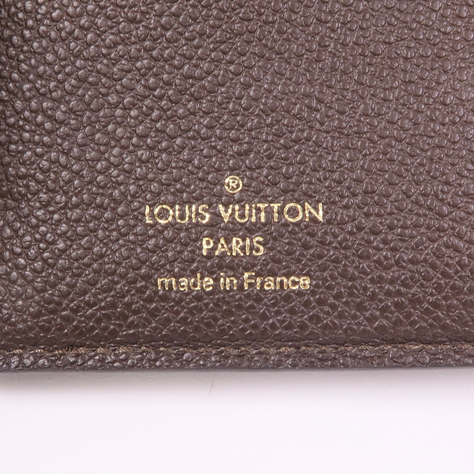 LOUIS VUITTON LV GHW Trifold Wallet M60543 Monogram Empreinte Brown