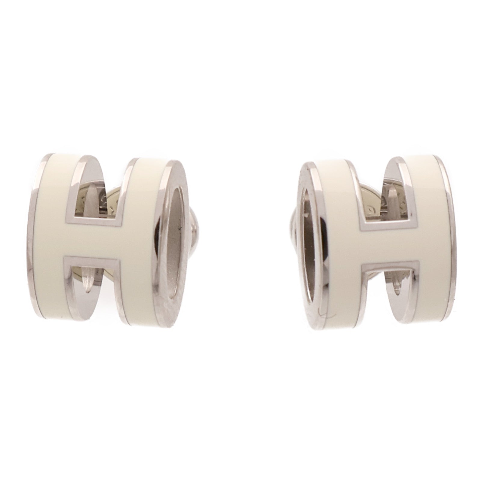 HERMES 金屬/琺瑯Mini Pop H Earring耳環