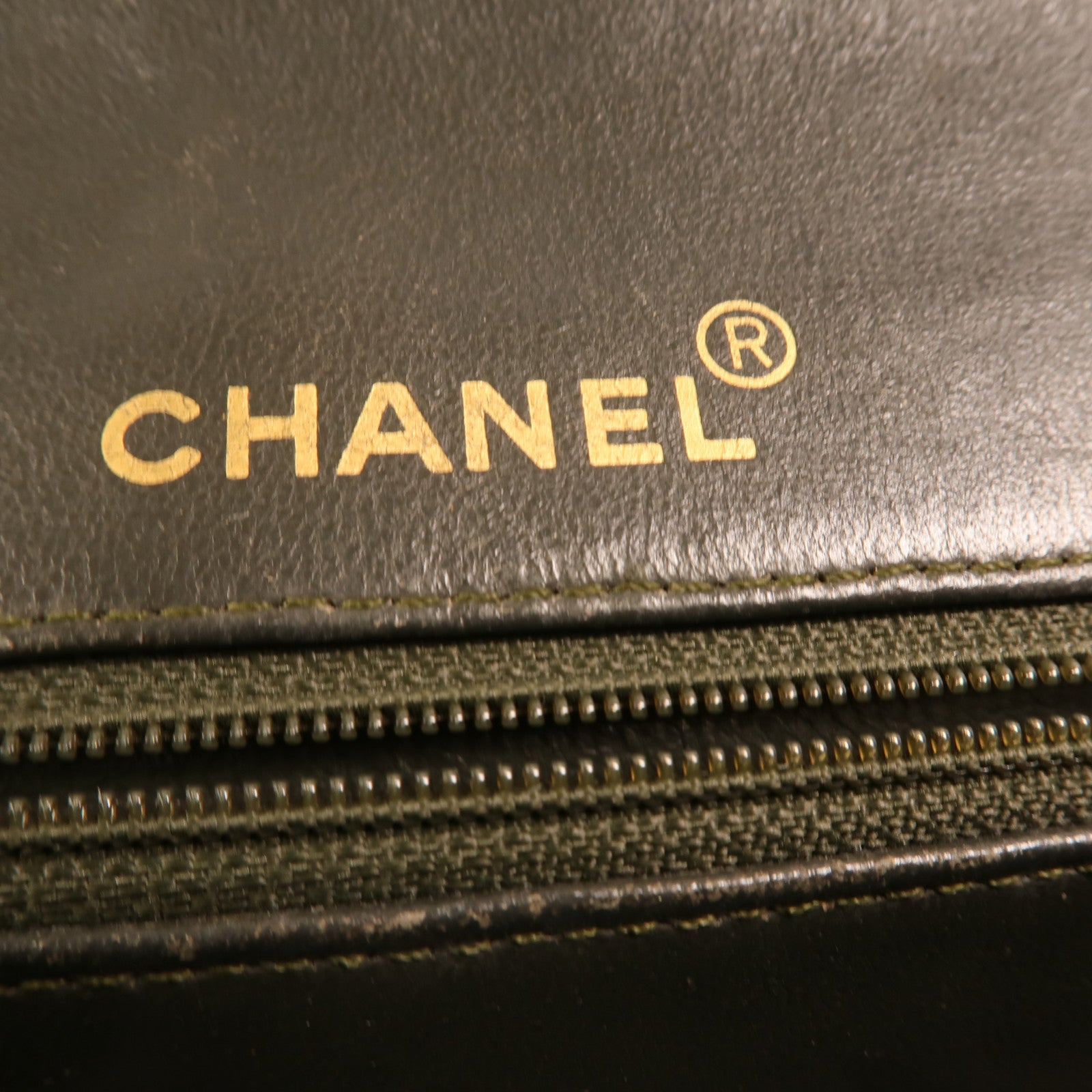 CHANEL 羊皮皮革Vintage Classic Flap Bag金扣鏈帶肩背袋