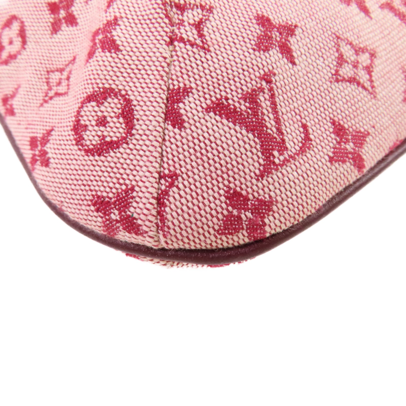 LOUIS VUITTON Monogram-mini Josephine GM 2Way Shoulder Bag金扣手挽肩背兩用袋酒紅色