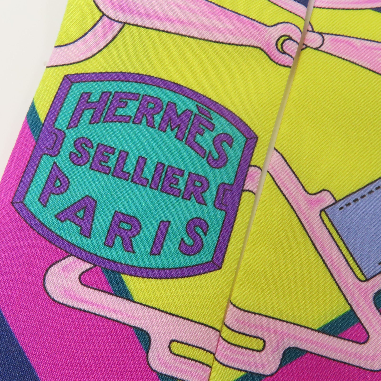 HERMES 絲質Twilly絲巾
