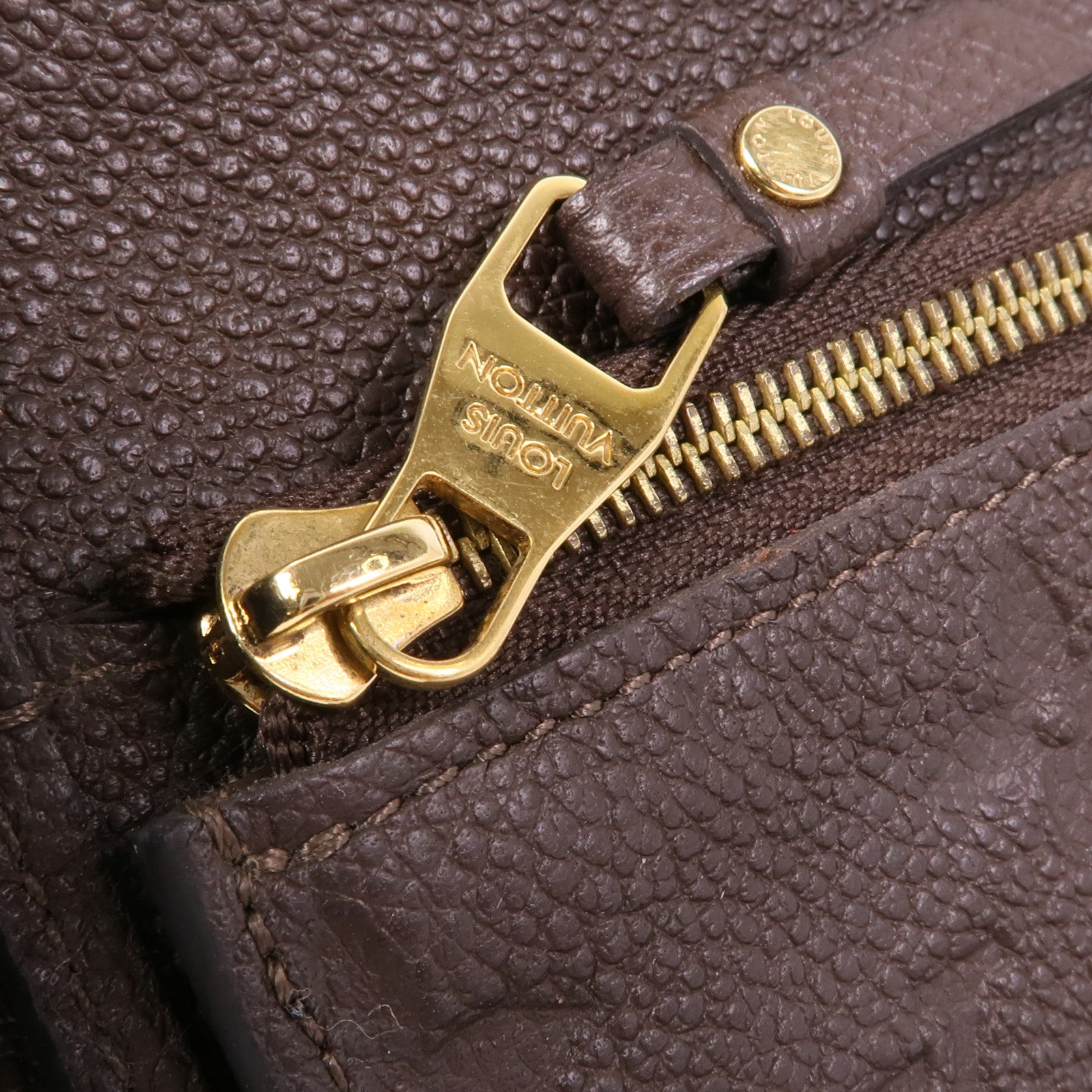 LOUIS VUITTON Monogram Empreinte Trifold Wallet金扣錢包