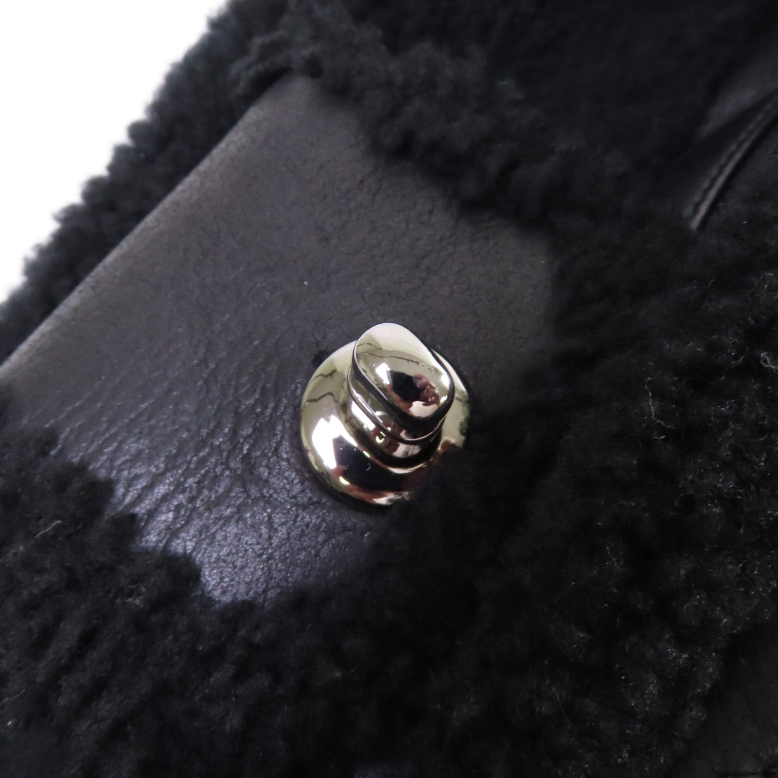 CHANEL 菱格羊皮皮革Tote Bag銀扣鏈帶肩背袋黑色