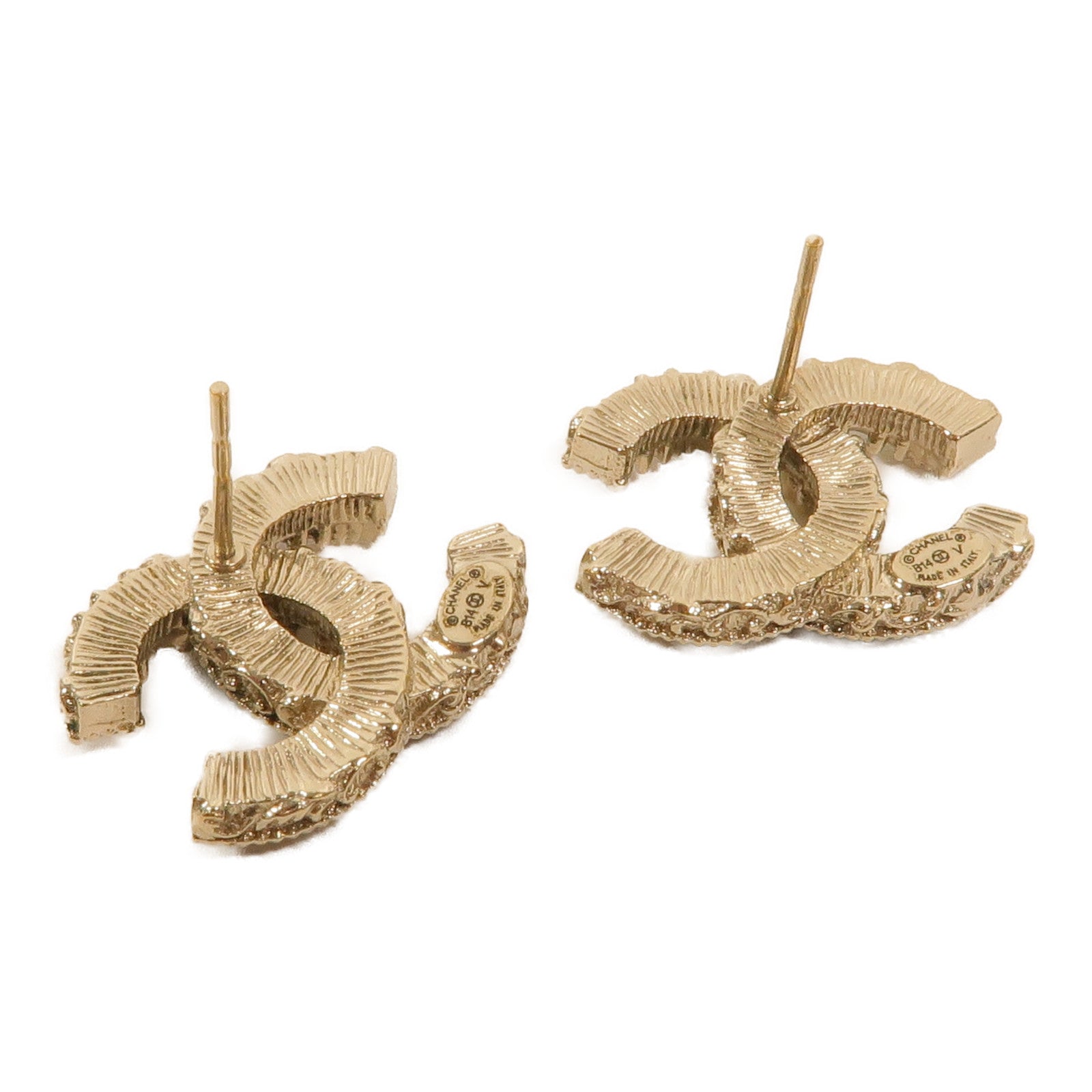 CHANEL 金屬/琺瑯Chanel CC Logo Earrings耳環