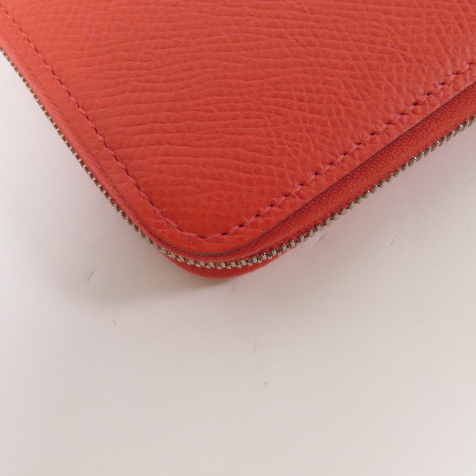 HERMES Epsom皮革Sikin Coin Purse零錢包Rouge Pivoine