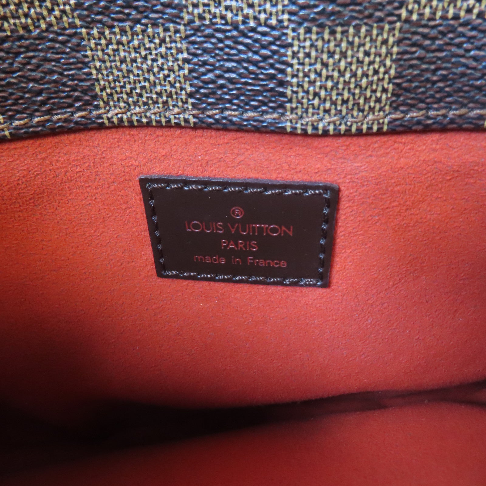 LOUIS VUITTON Damier Ebene Aubagne金扣肩背袋啡色