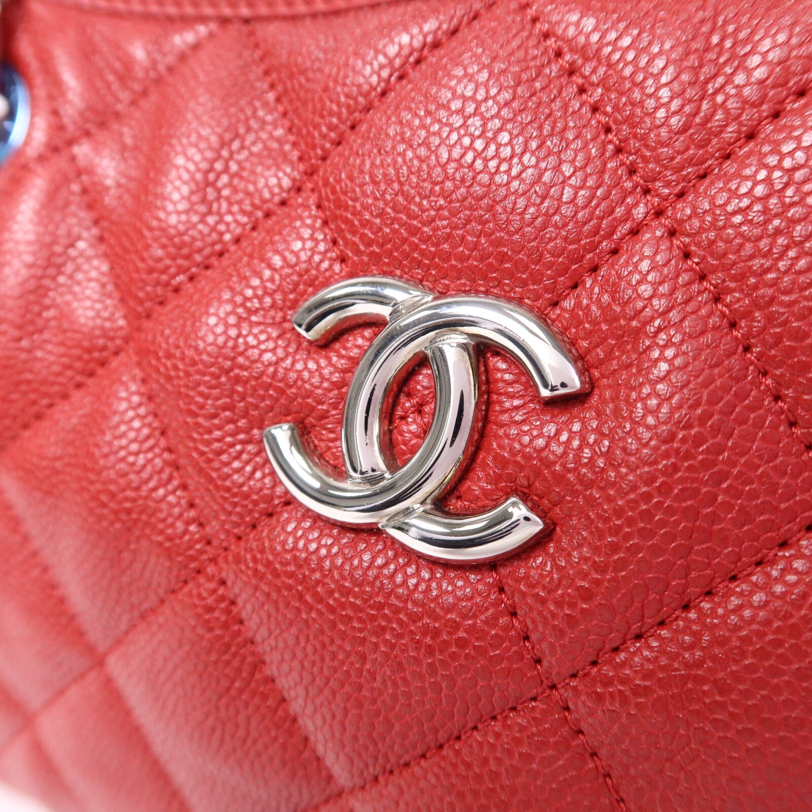 CHANEL 牛皮皮革Petit Timeless銀扣鏈帶肩背袋