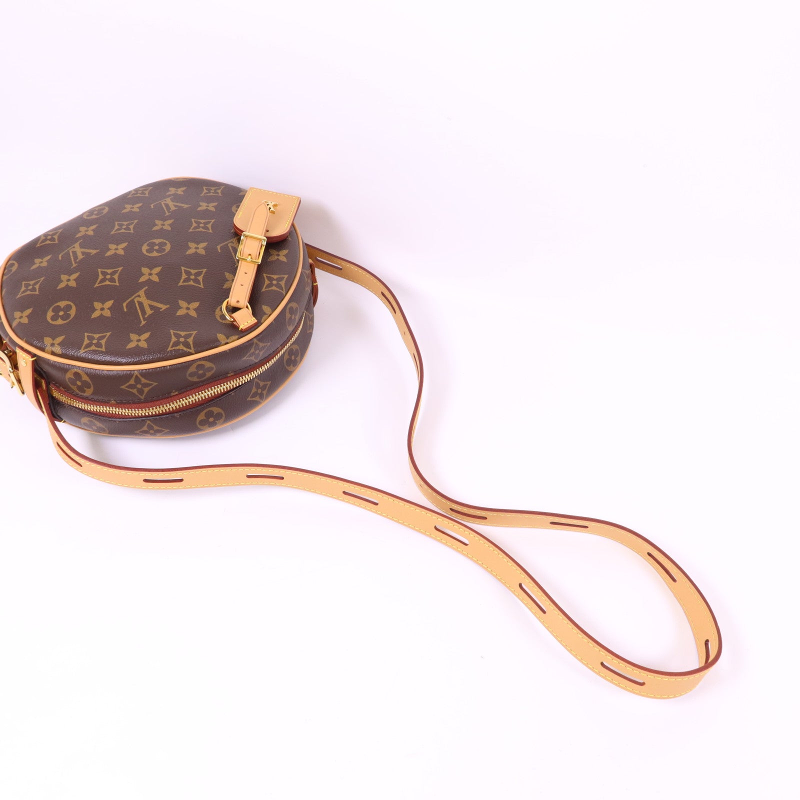 LOUIS VUITTON Monogram Boite Chapeau Souple MM金扣肩背袋