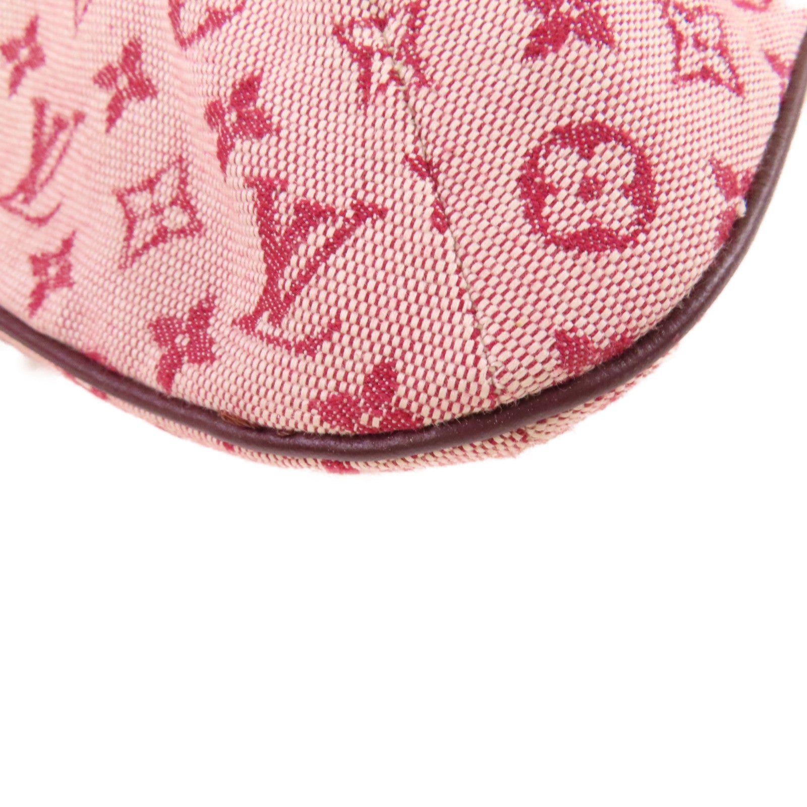 LOUIS VUITTON Monogram-mini Josephine GM 2Way Shoulder Bag金扣手挽肩背兩用袋酒紅色