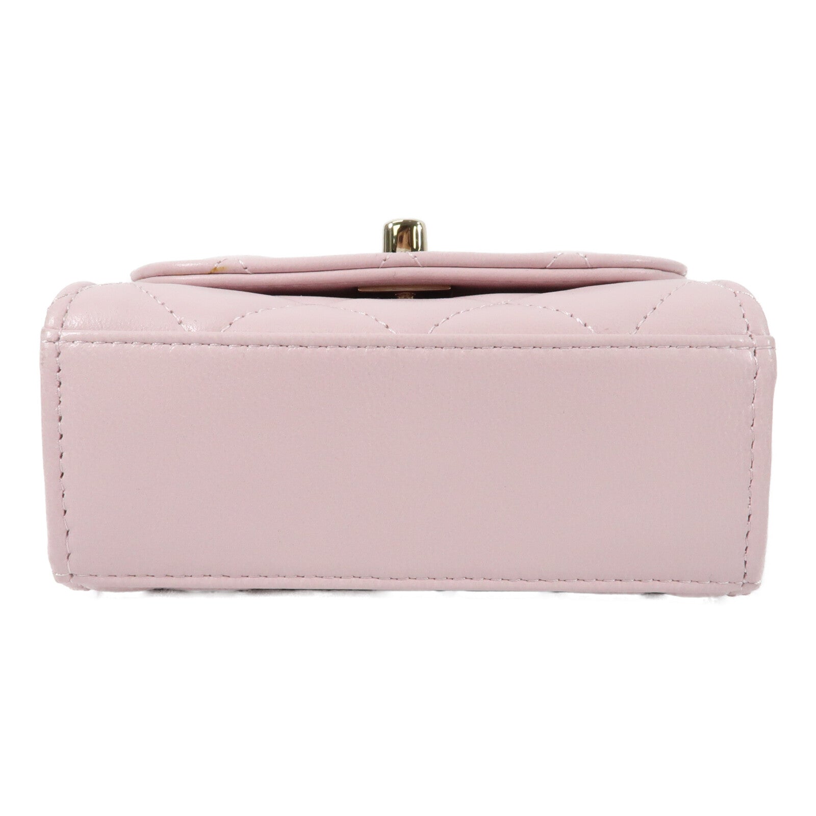 CHANEL 羊皮皮革Trendy CC Mini Bag金扣鏈帶肩背袋