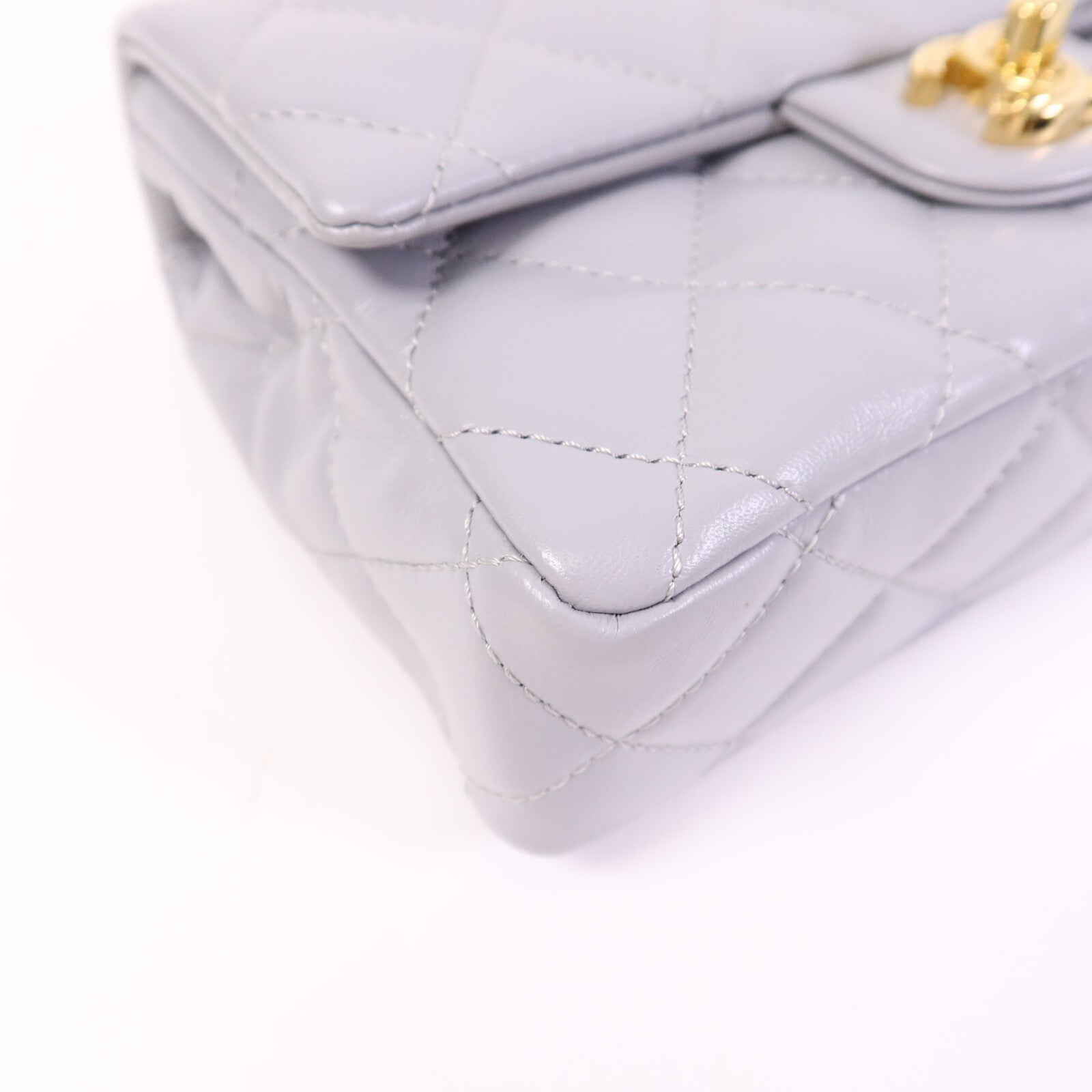CHANEL 羊皮皮革Chain Shoulder金扣手挽肩背兩用袋