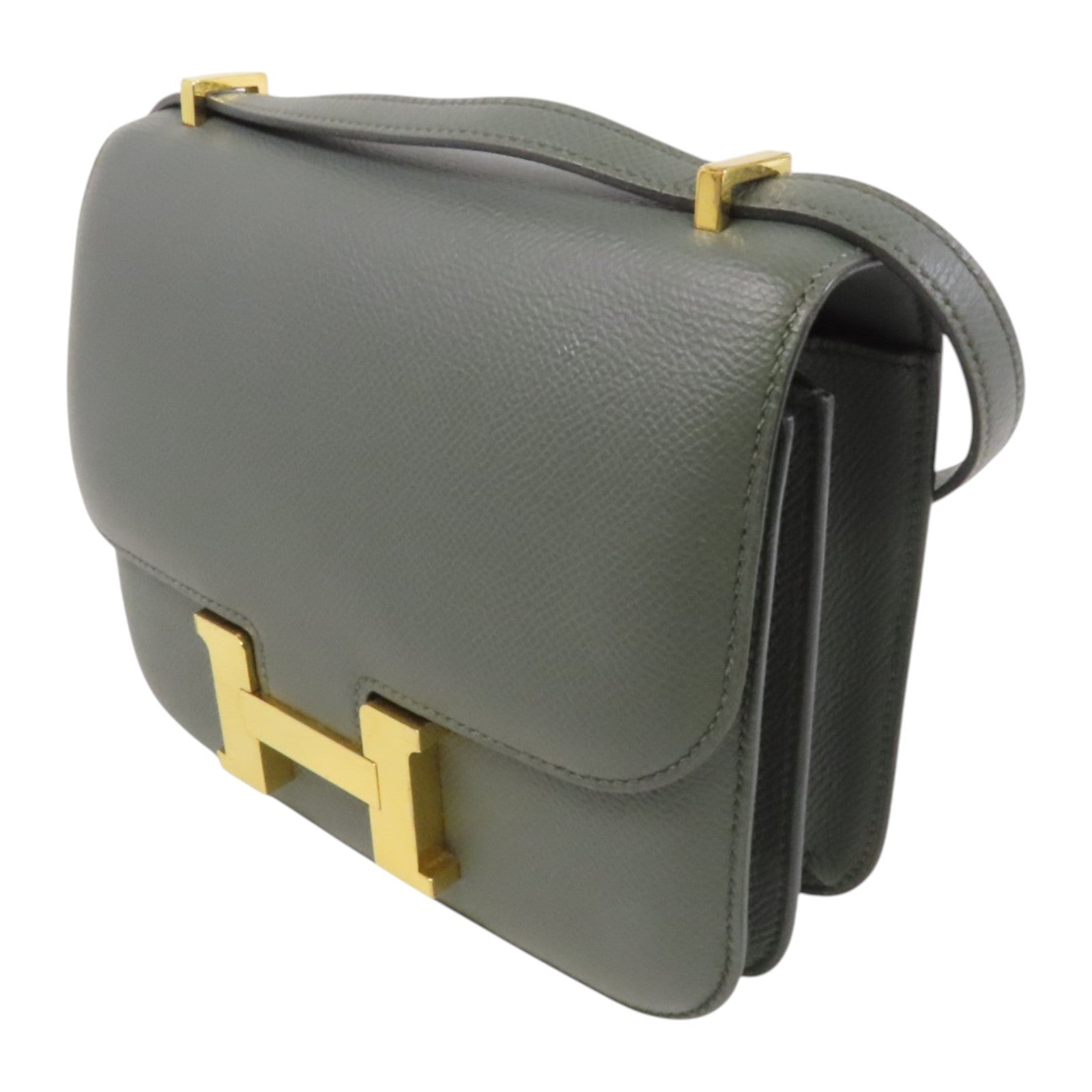 HERMES Epsom皮革Constance Mini金扣肩背袋