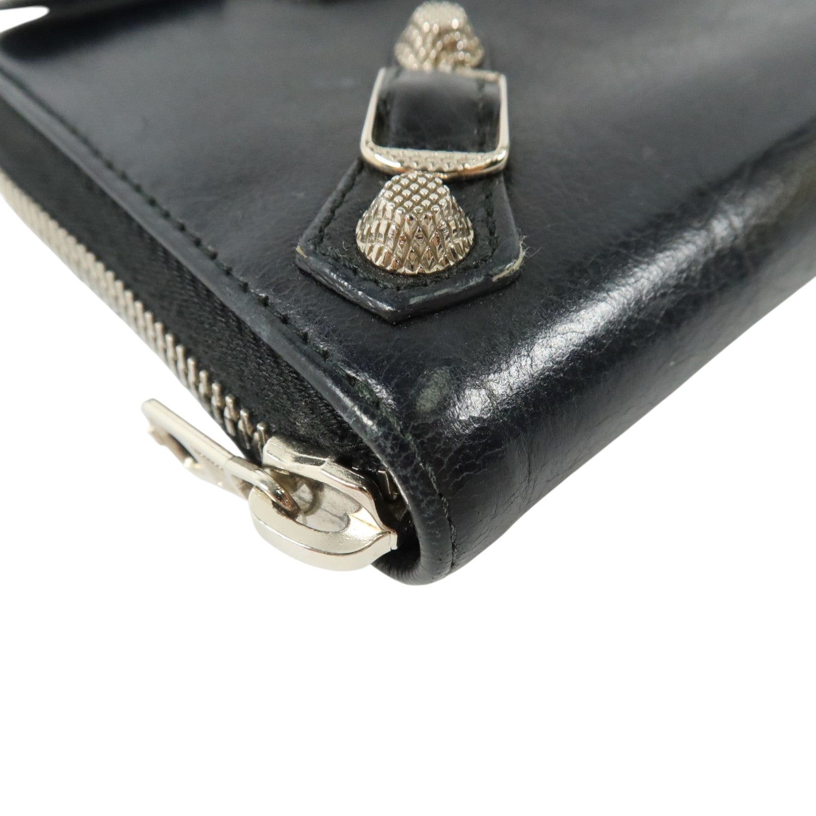 BALENCIAGA 牛皮皮革Long Wallet銀扣長錢包