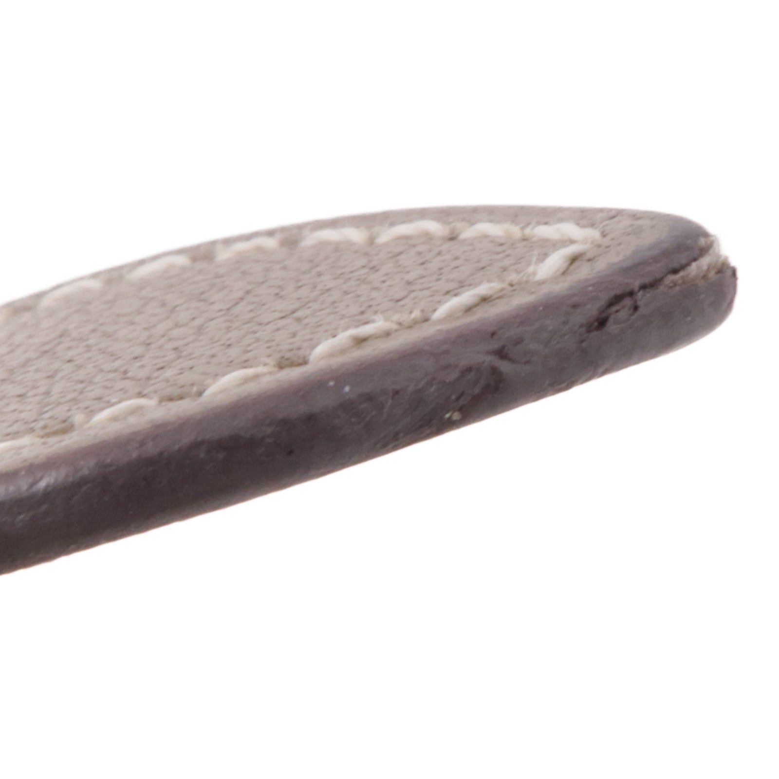 HERMES Heure H 不鏽鋼/皮革手錶石英機芯Etoupe