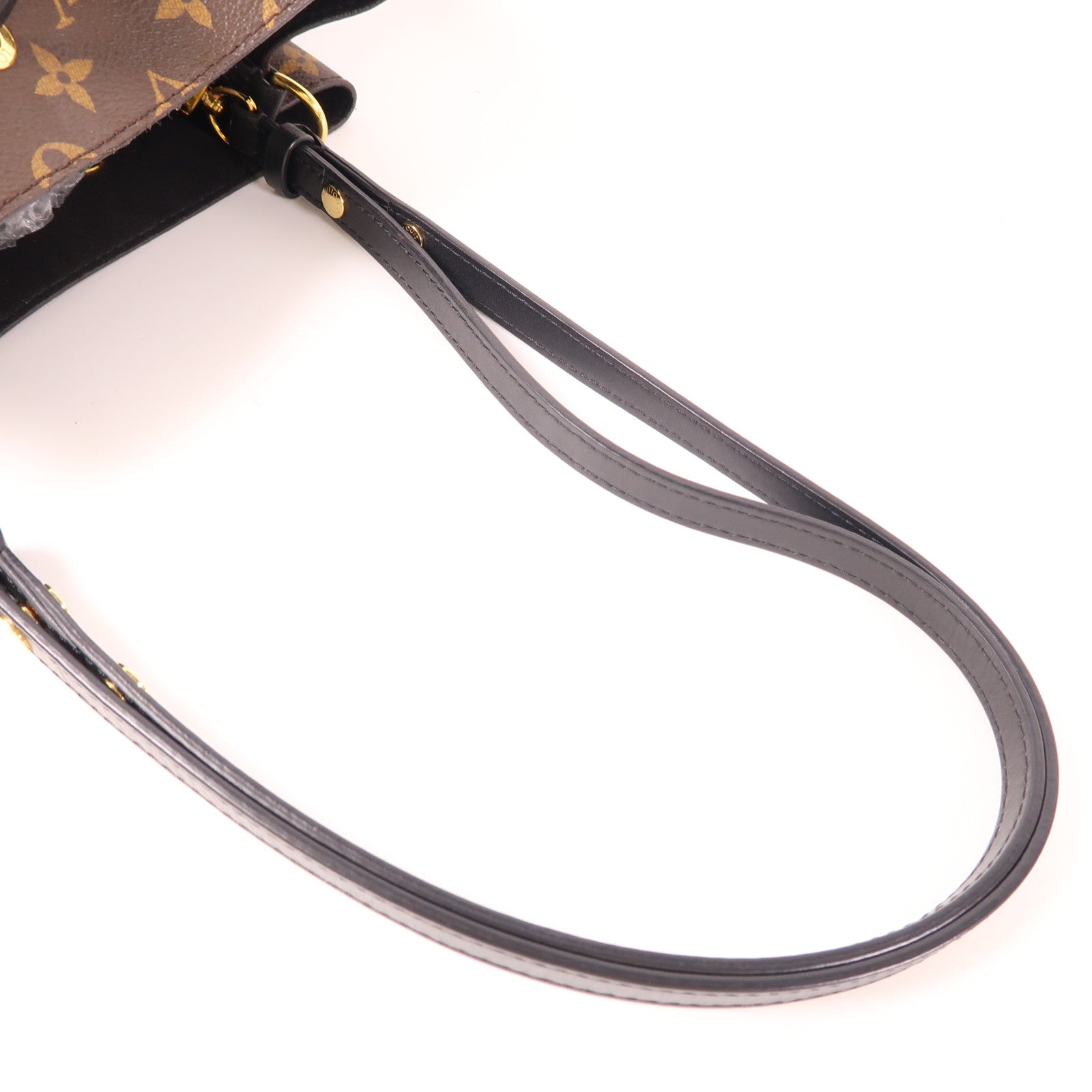 LOUIS VUITTON Monogram Neo Noe MM金扣肩背袋棕色
