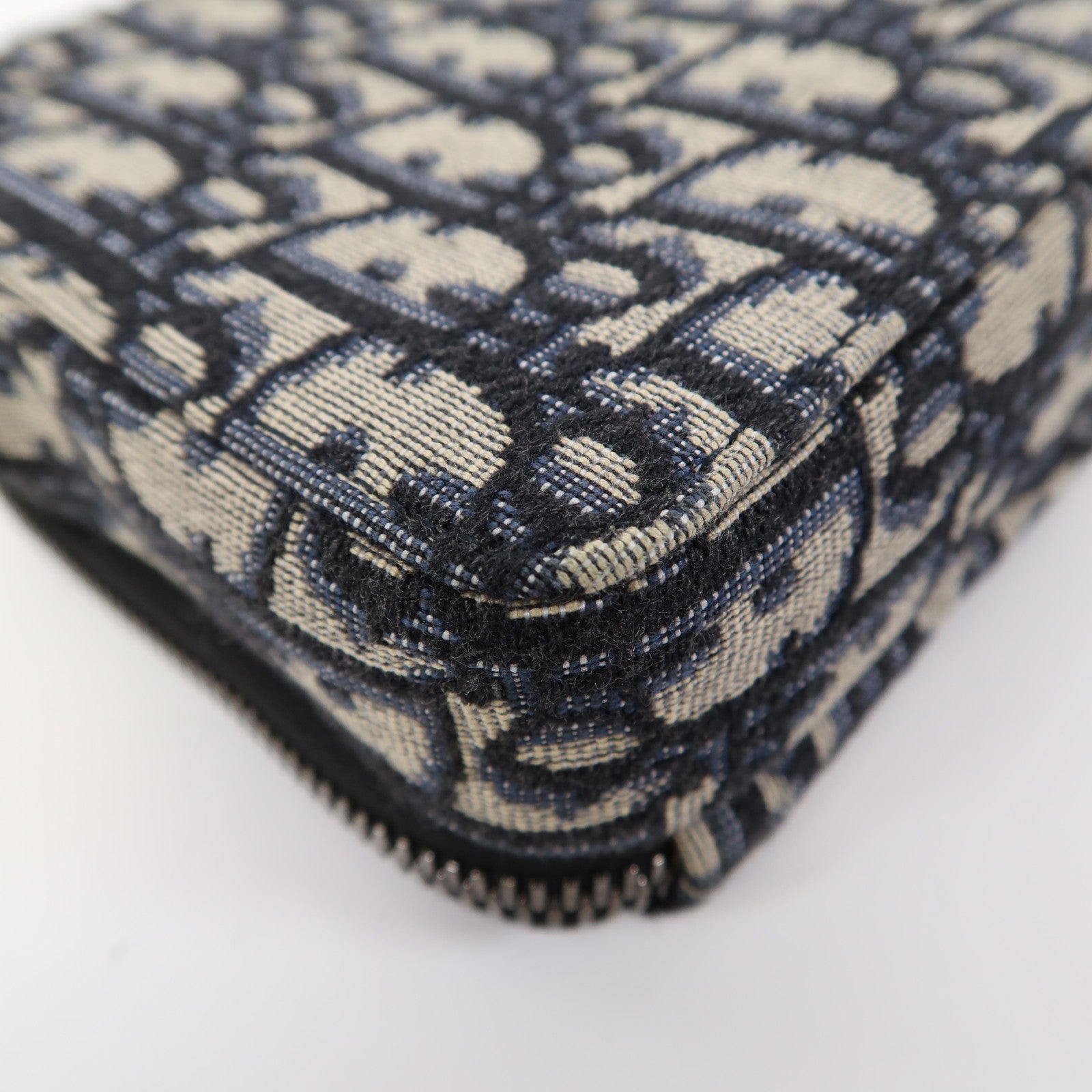 Dior 帆布Shoulder Bag銀扣肩背袋藍色