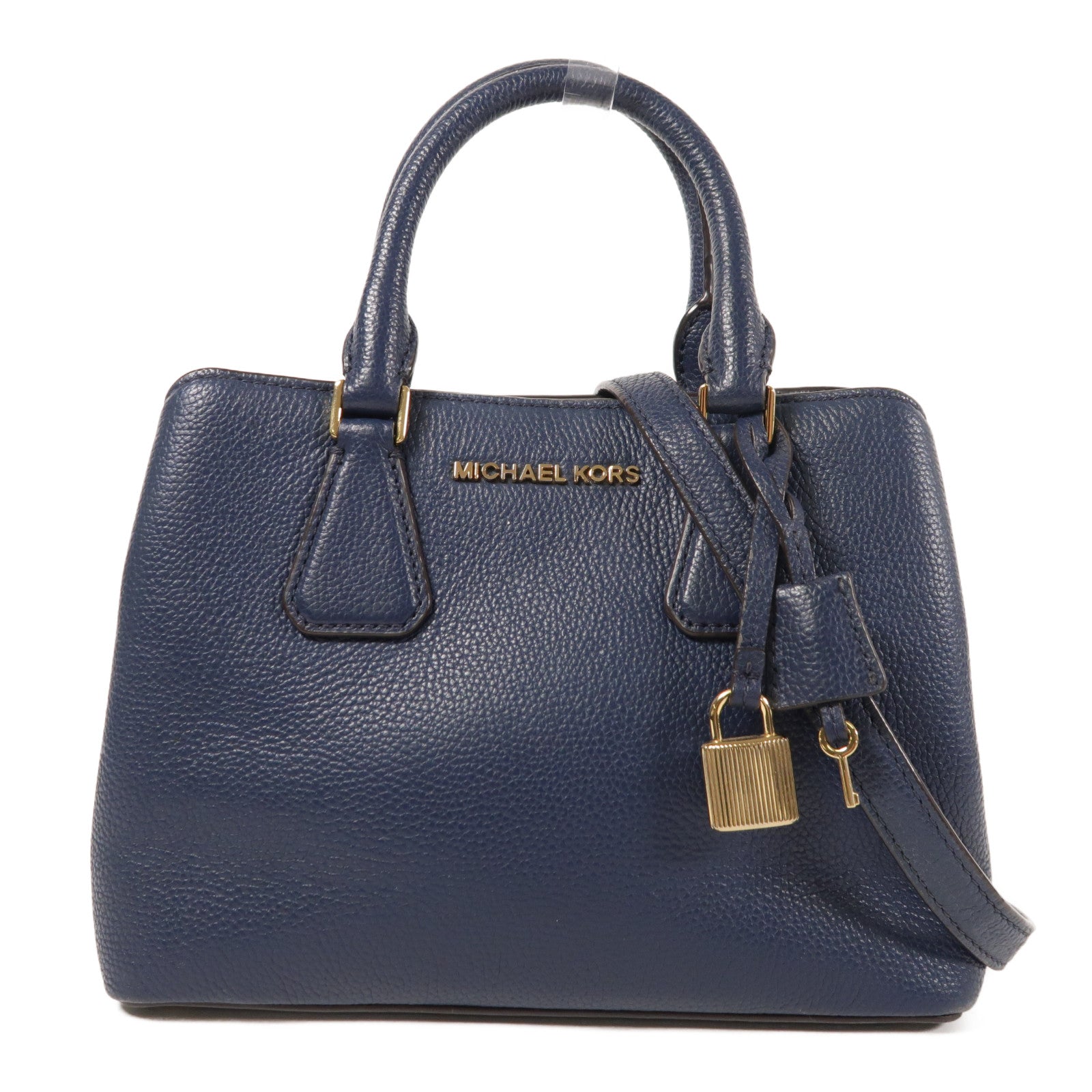 Michael Kors 牛皮皮革Shoulder Bag金扣手挽肩背兩用袋